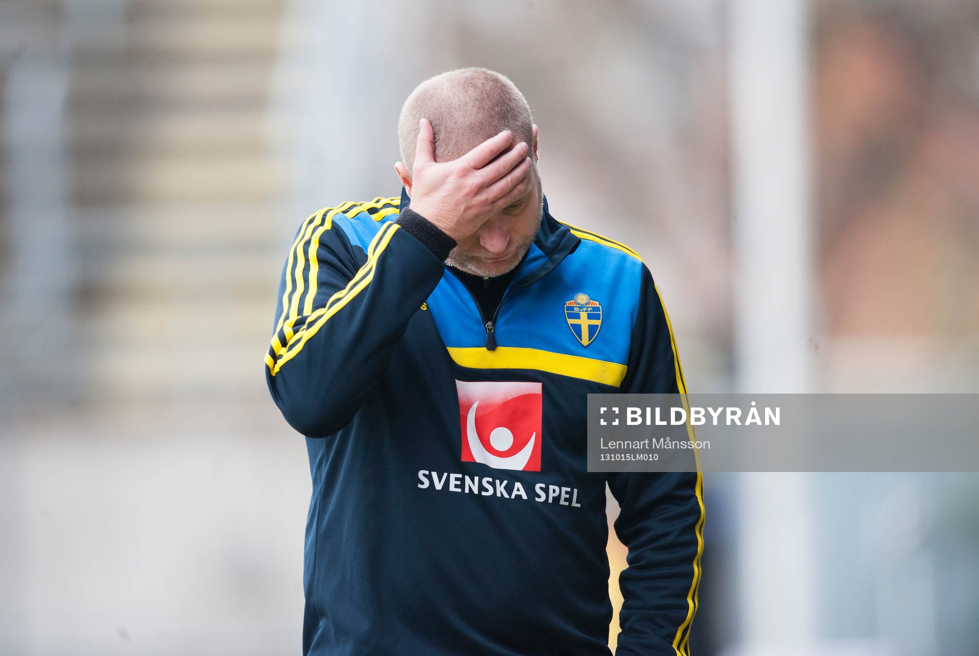 Sveriges förbundskapten Tomas Turesson i EM-kvalet för