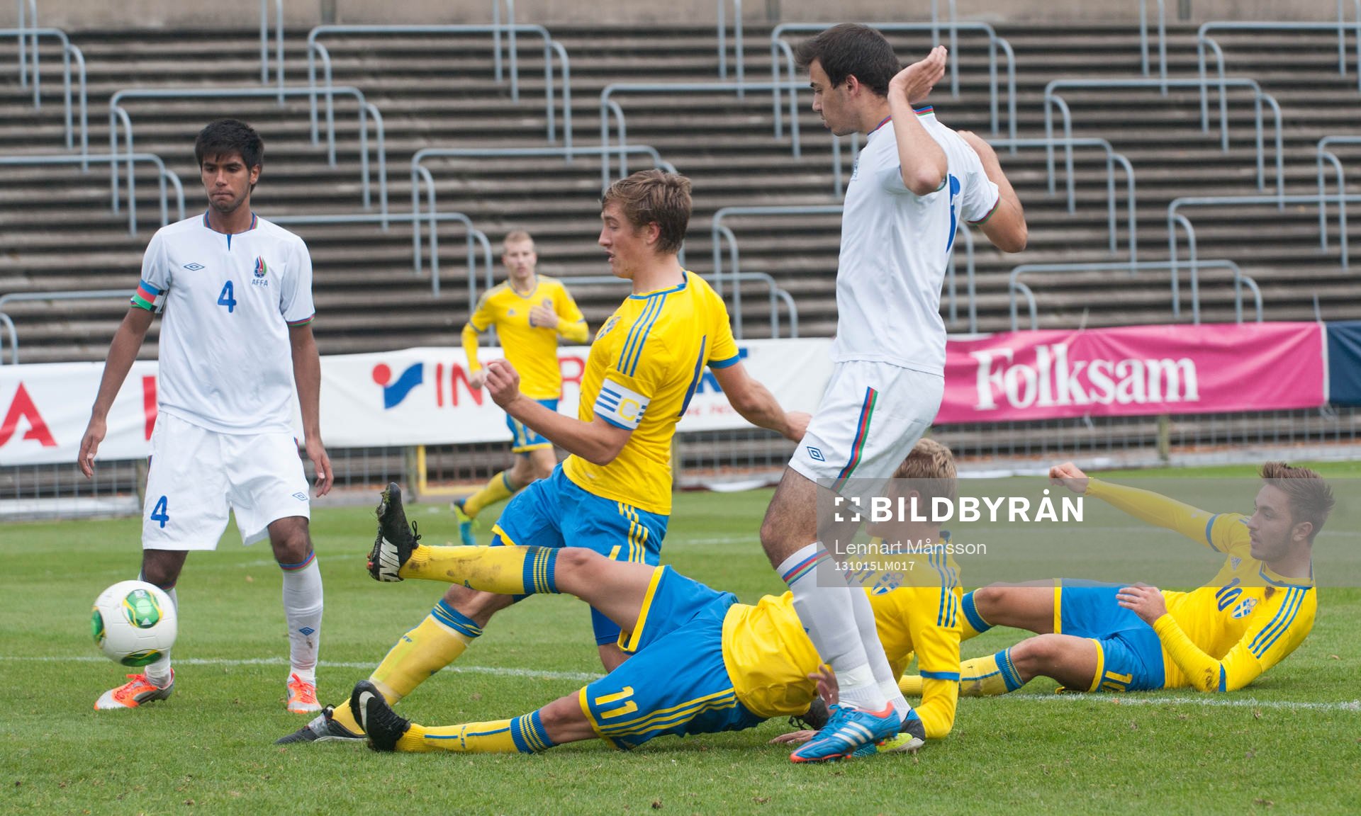 Sverige gör 3-0 i EM-kvalet för pojkar 18 mellan Sverige