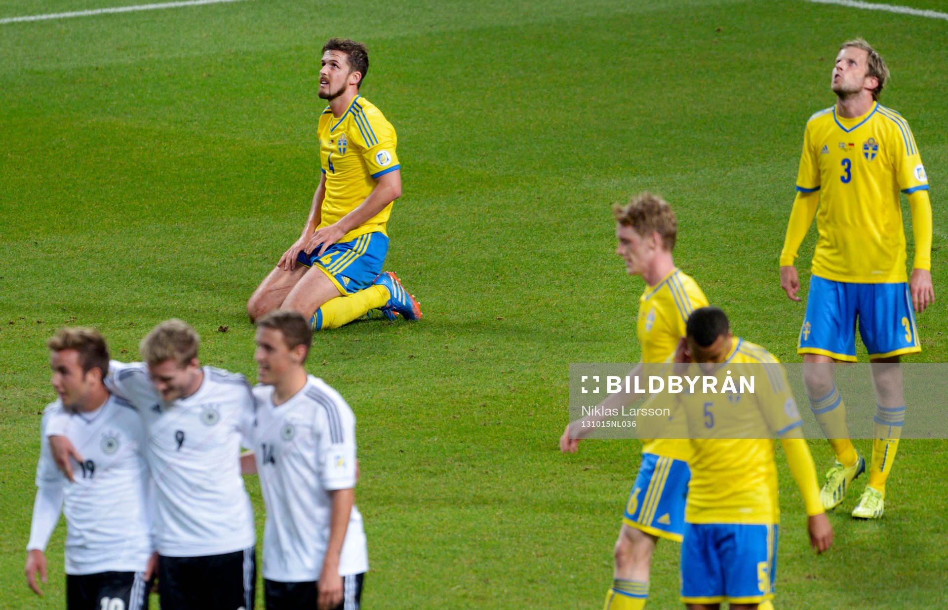 Tysklands Mario Götze, André Schürrle och Max Kruse