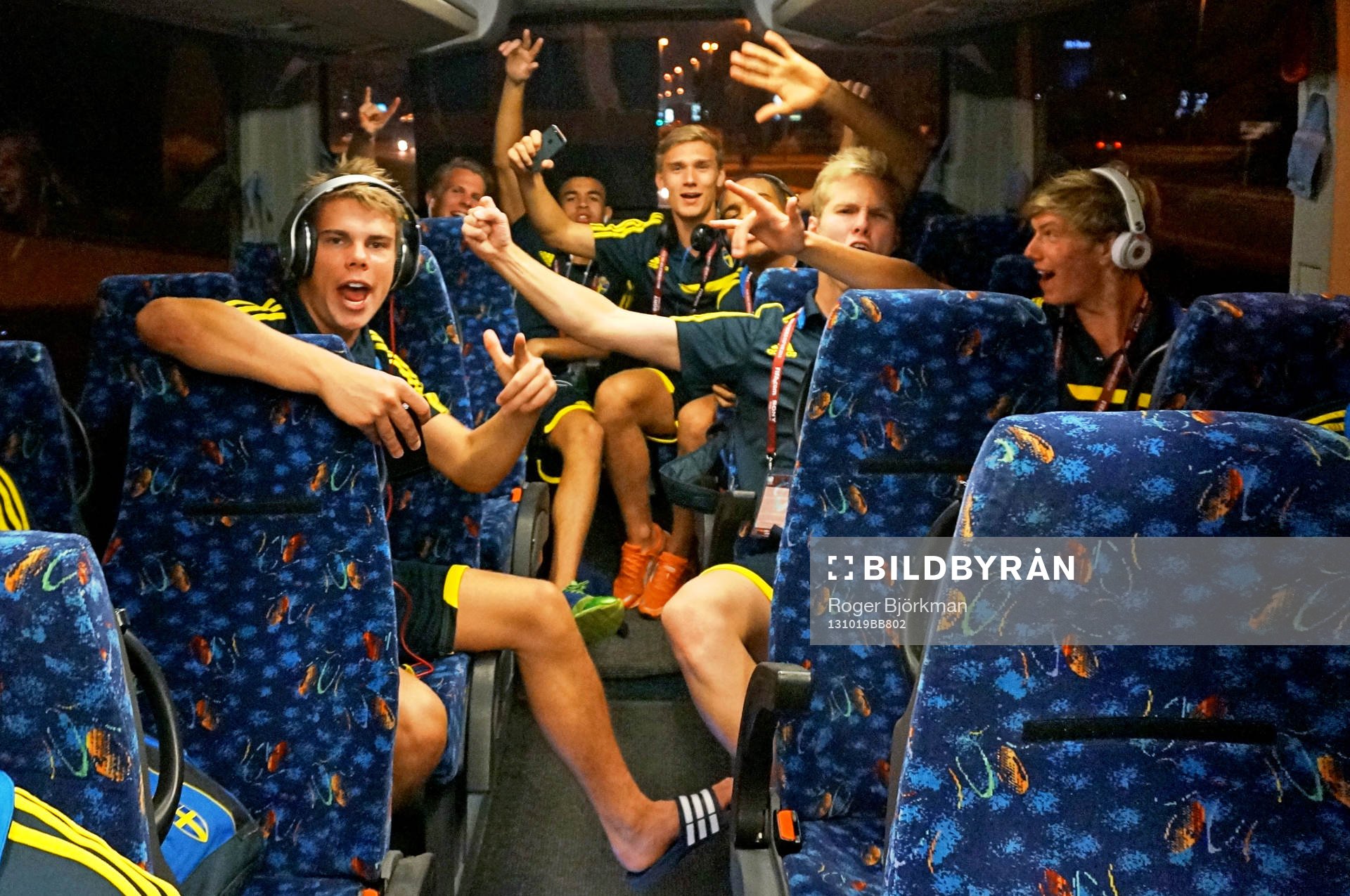 I denna handout-bild från Svenska Fotbollförbundet ses