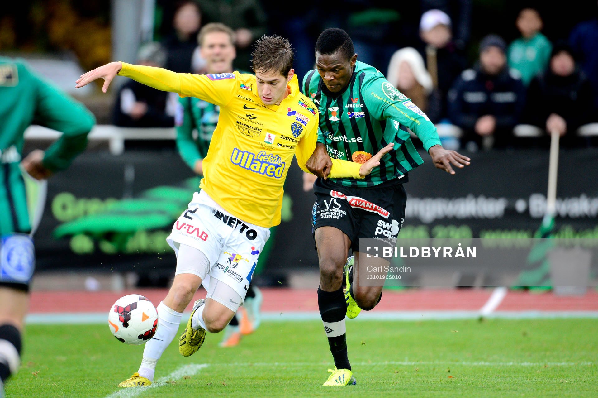 Falkenbergs Victor Sköld och Varbergs Ibrahim Koroma