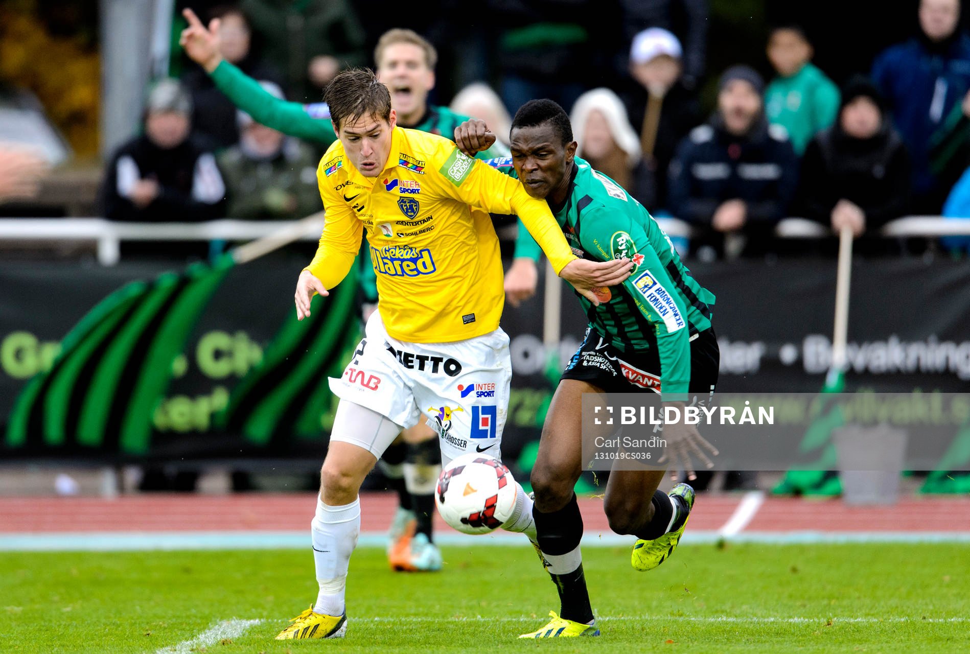 Falkenbergs Victor Sköld och Varbergs Ibrahim Koroma