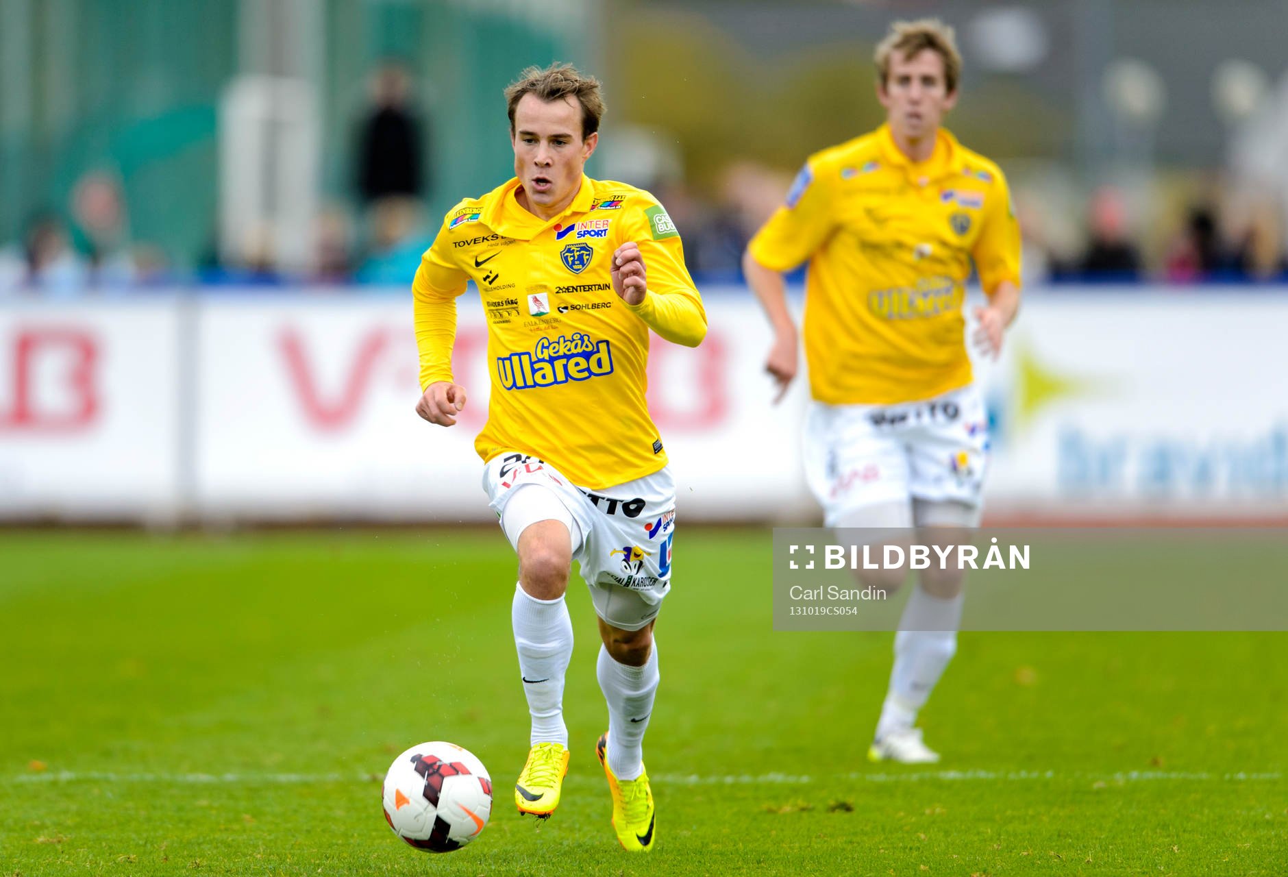 Falkenbergs Calle Wede med bollen