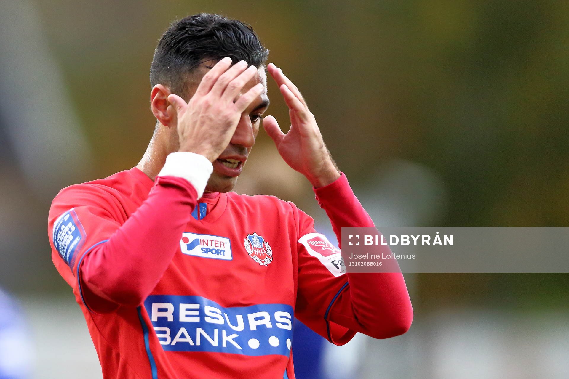 Imad Khalili deppar i matchen mellan Åtvidaberg och