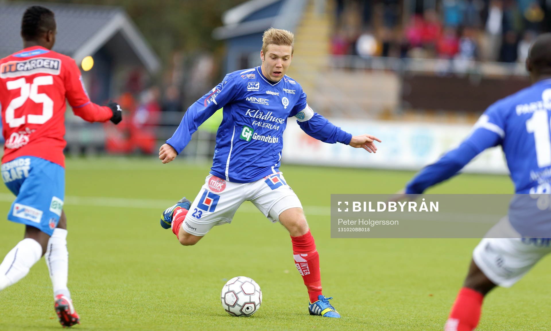 Åtvidabergs Anton Tinnerholm i matchen mellan Åtvidaberg