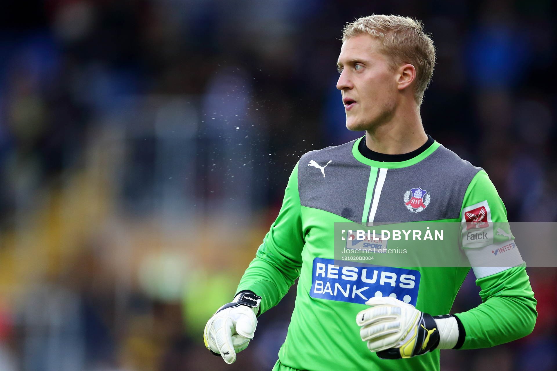 Helsingborgs Pär Hansson i matchen mellan Åtvidaberg och