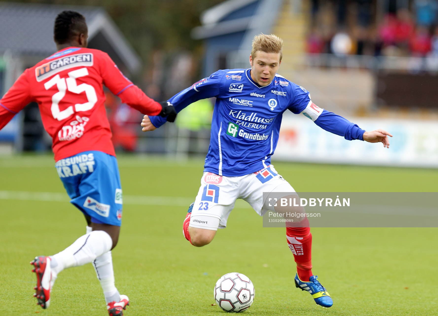 Åtvidabergs Anton Tinnerholm i matchen mellan Åtvidaberg