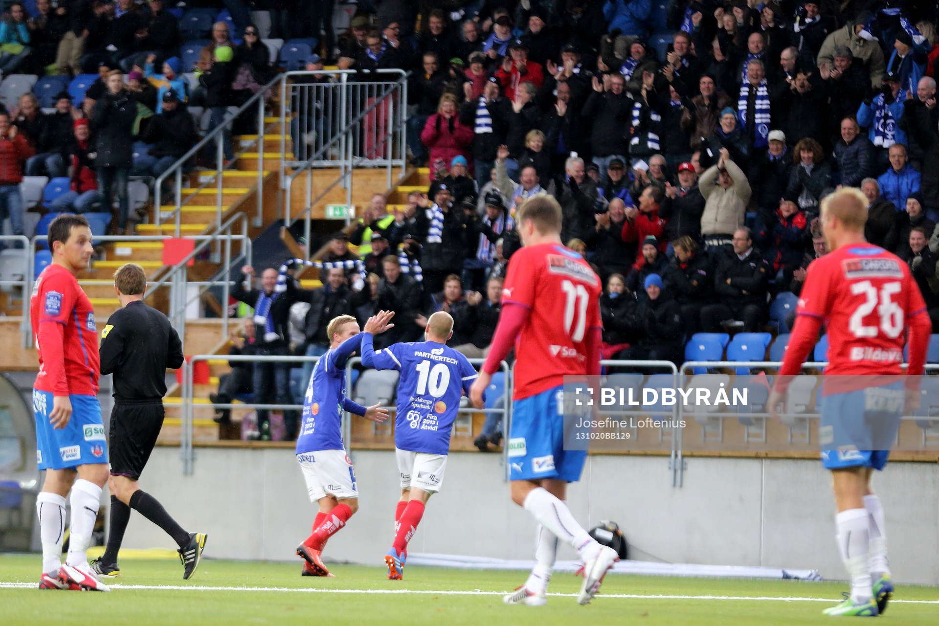 Åtvidabergs Daniel Sjölund jublar