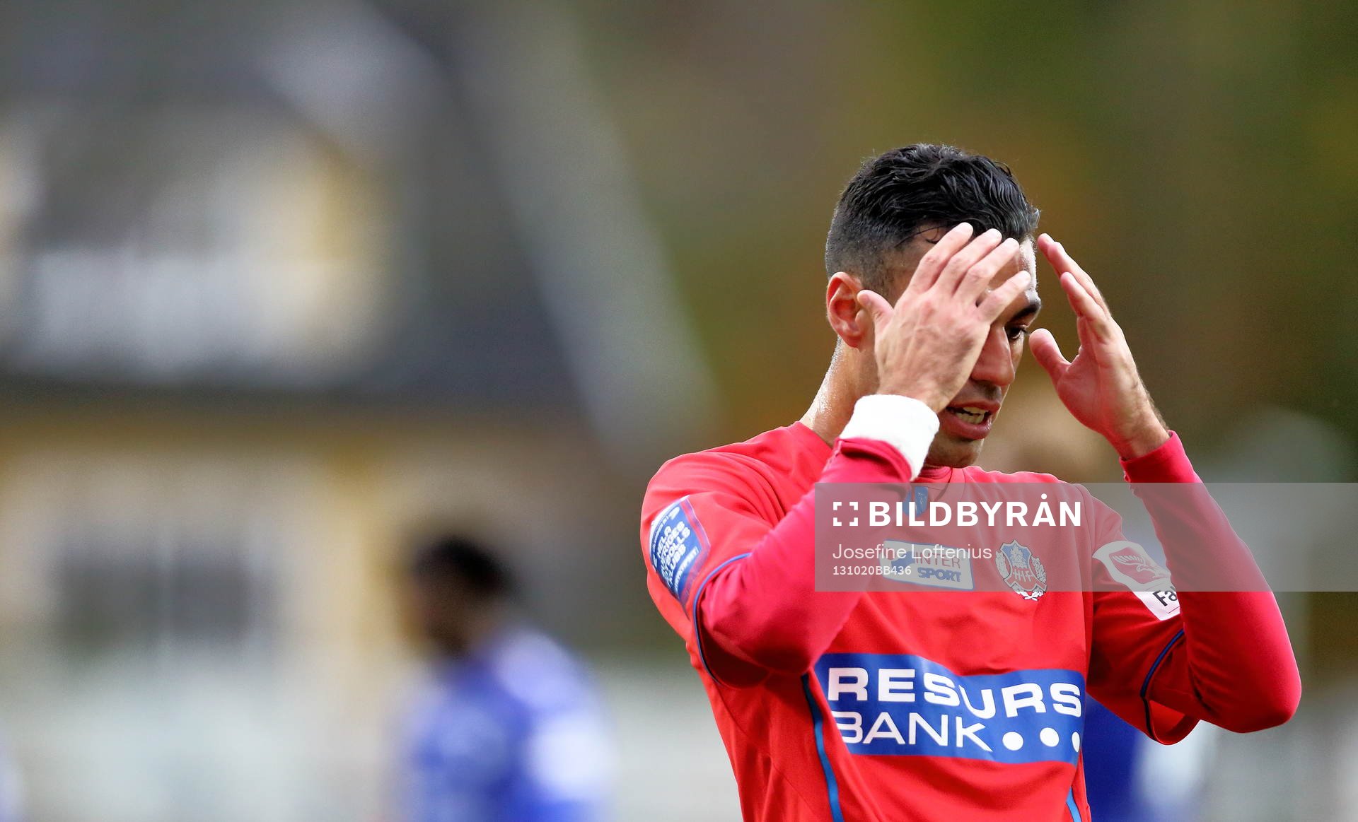Imad Khalili deppar i matchen mellan Åtvidaberg och