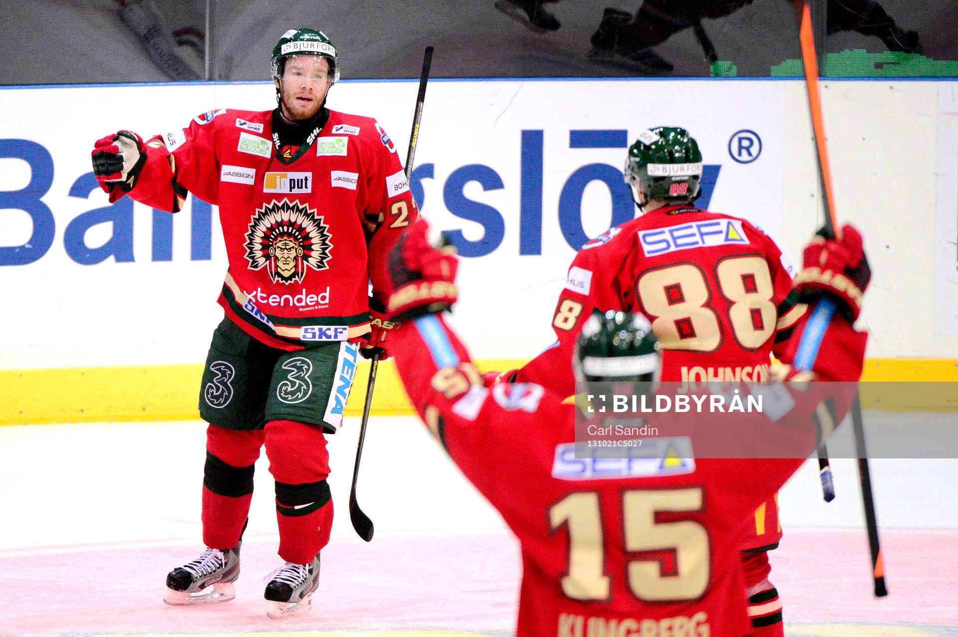 Frölundas Robin Figren jublar