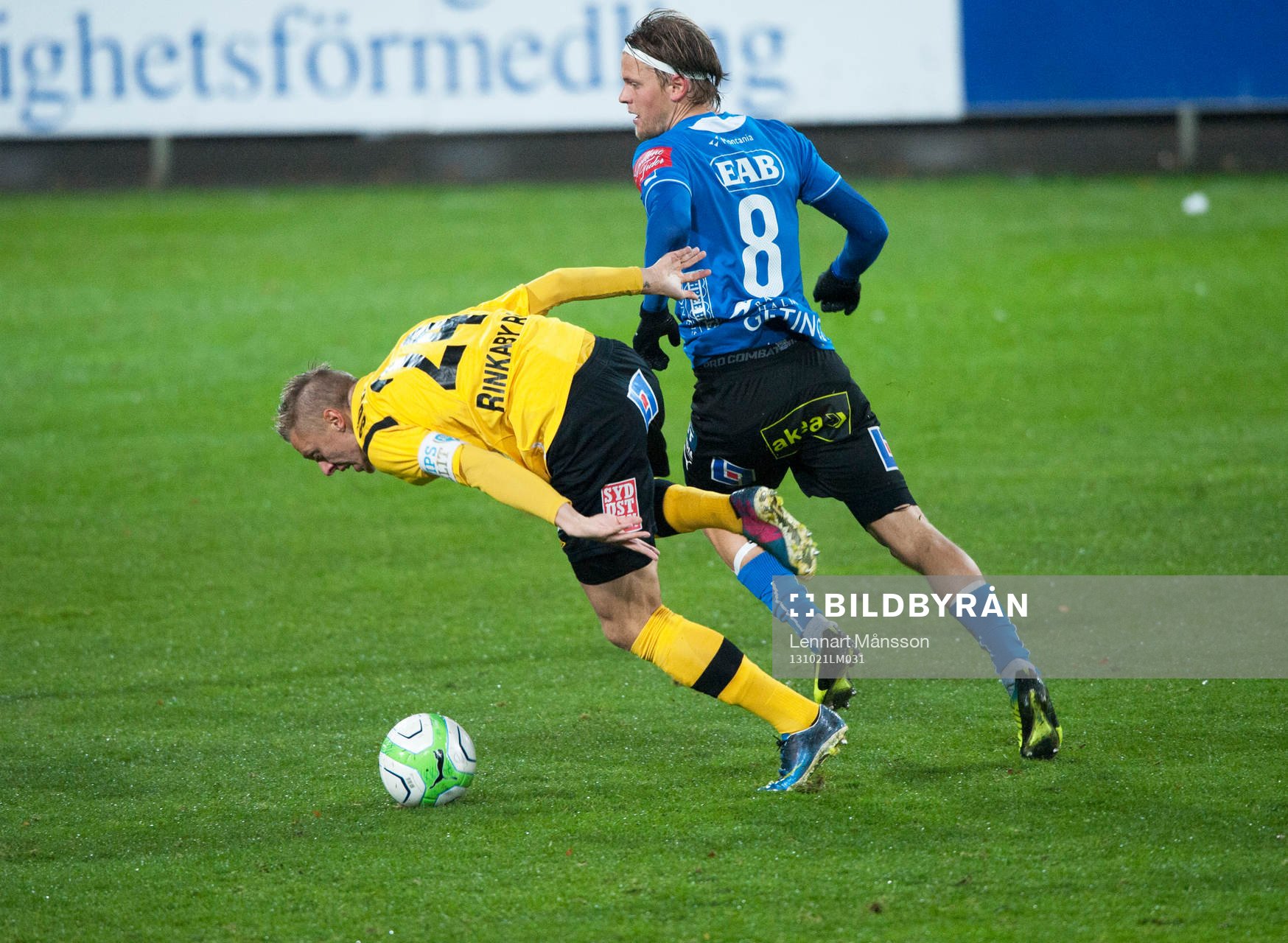 Halmstads Kristoffer Fagercrantz och Mjällbys Mattias
