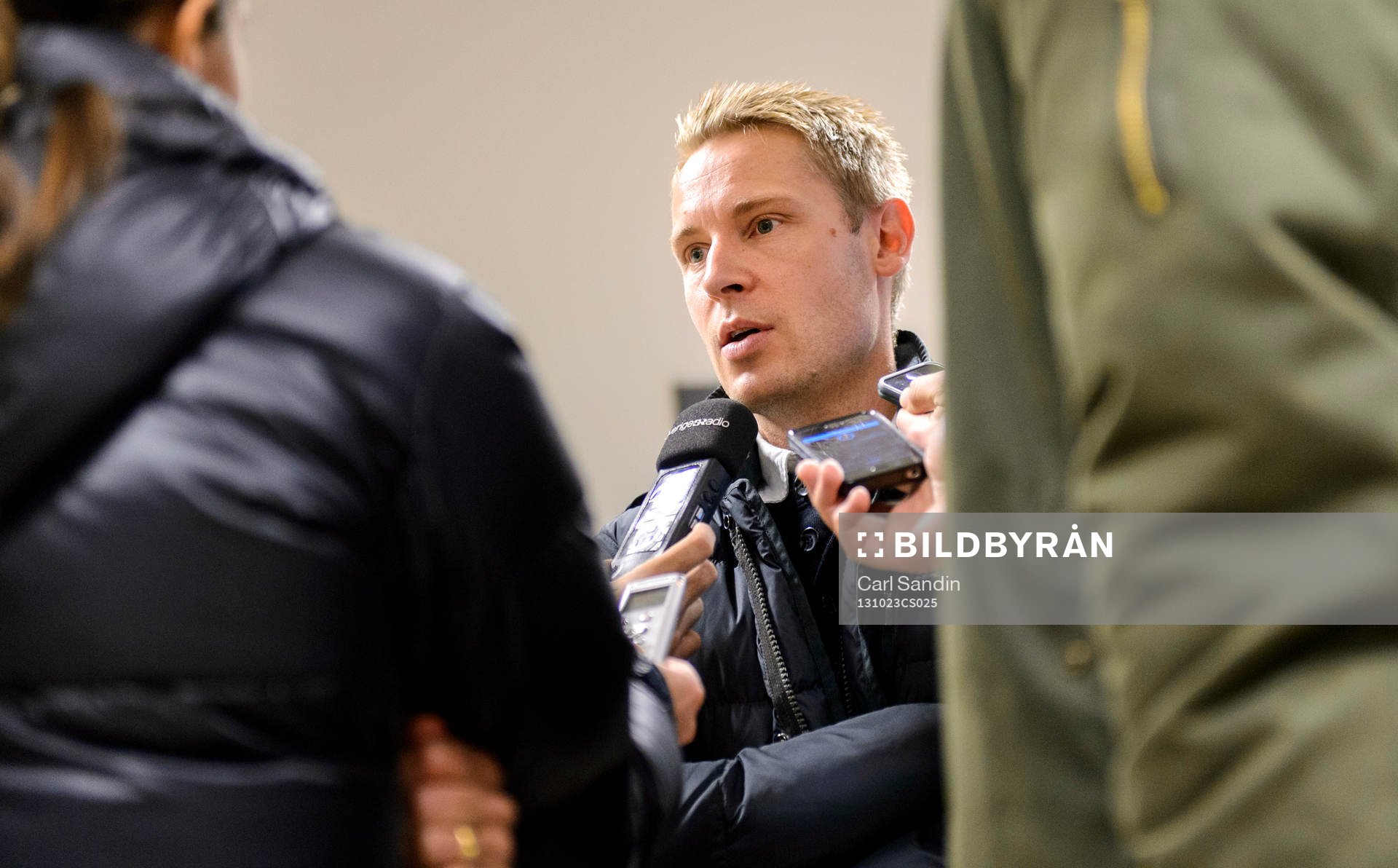 Elfsborgs Andreas Klarström blir intervjuad