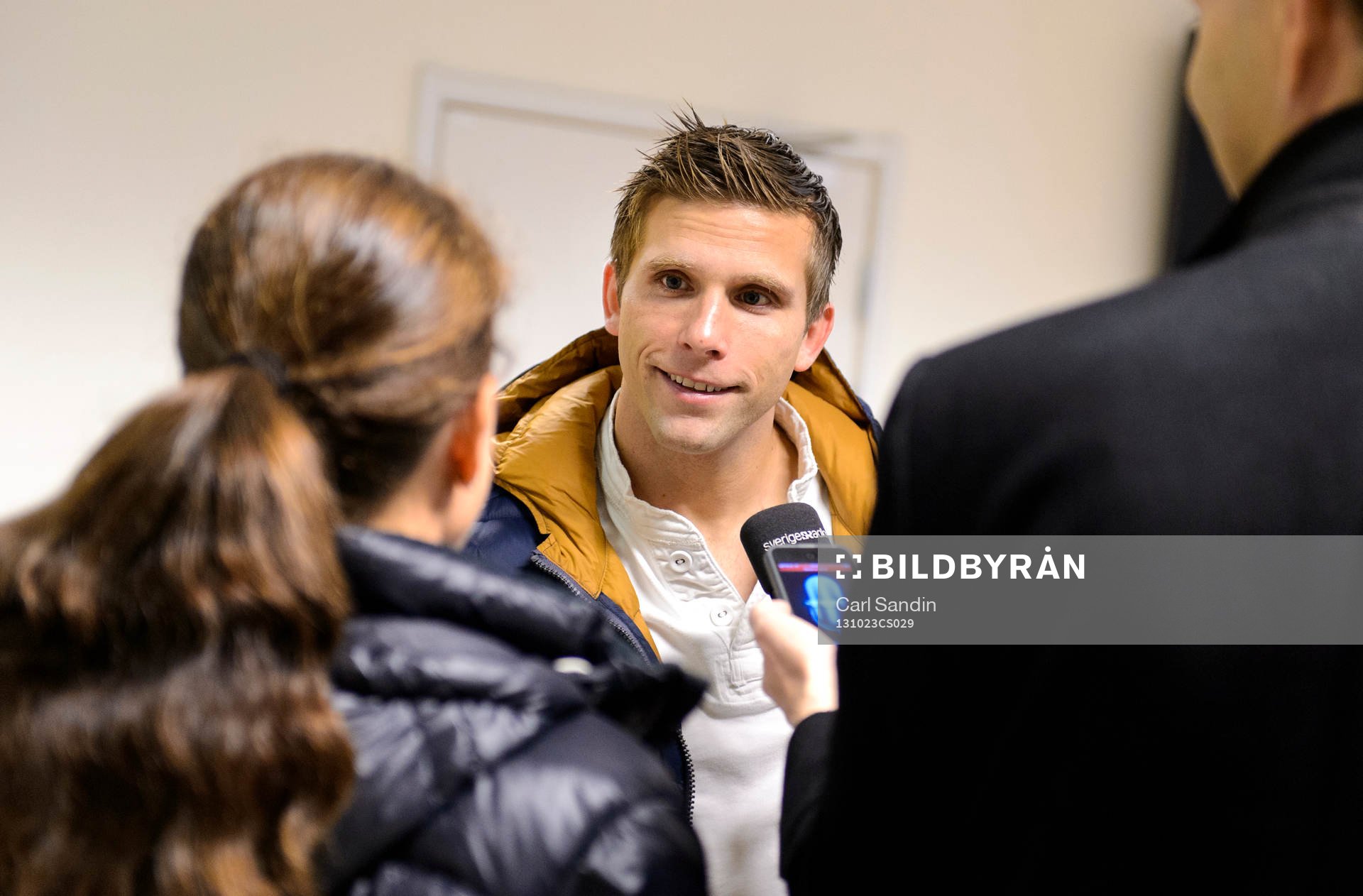 Elfsborgs Anders Svensson blir intervjuad