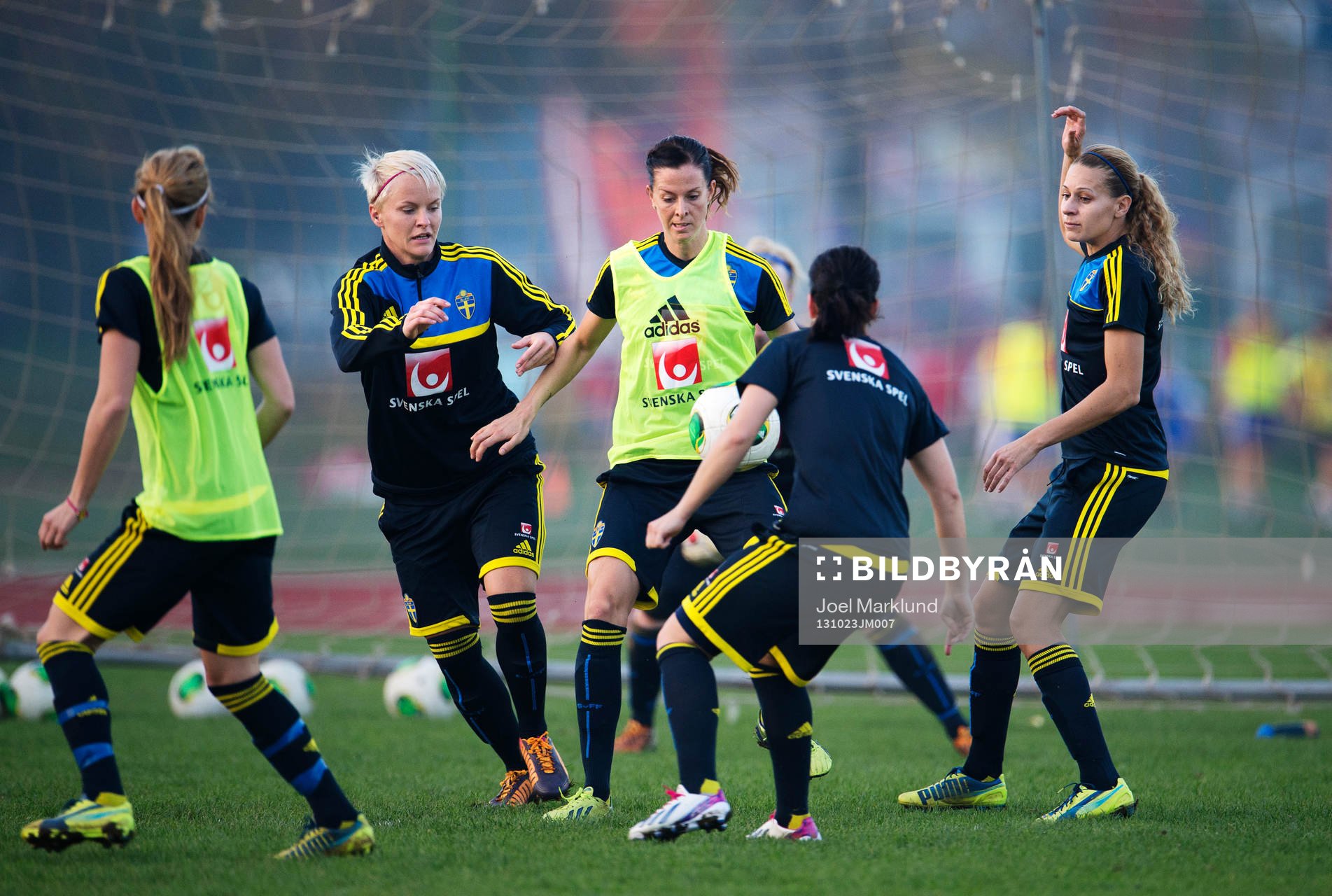 Nilla Fischer, Lotta Schelin och Charlotte Rohlin