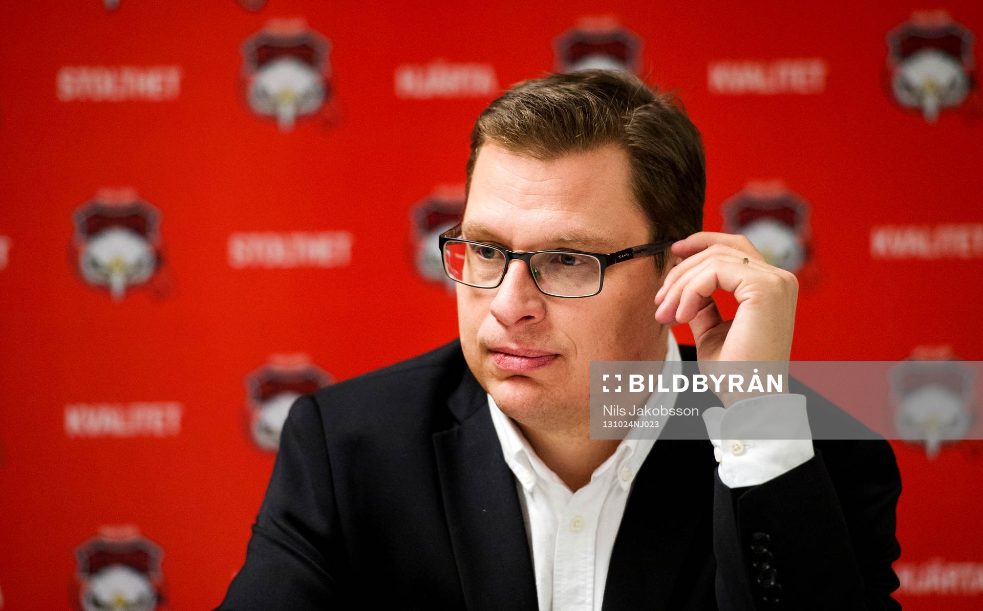 Björklövens tränare Jens Öhman