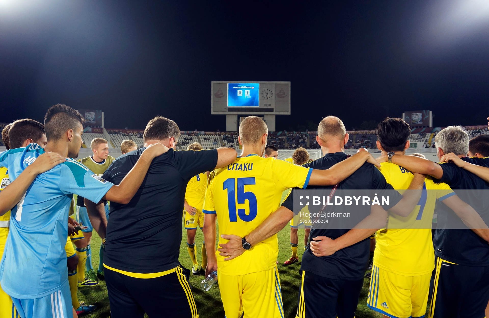 I denna handout-bild från Svenska Fotbollförbundet ses De