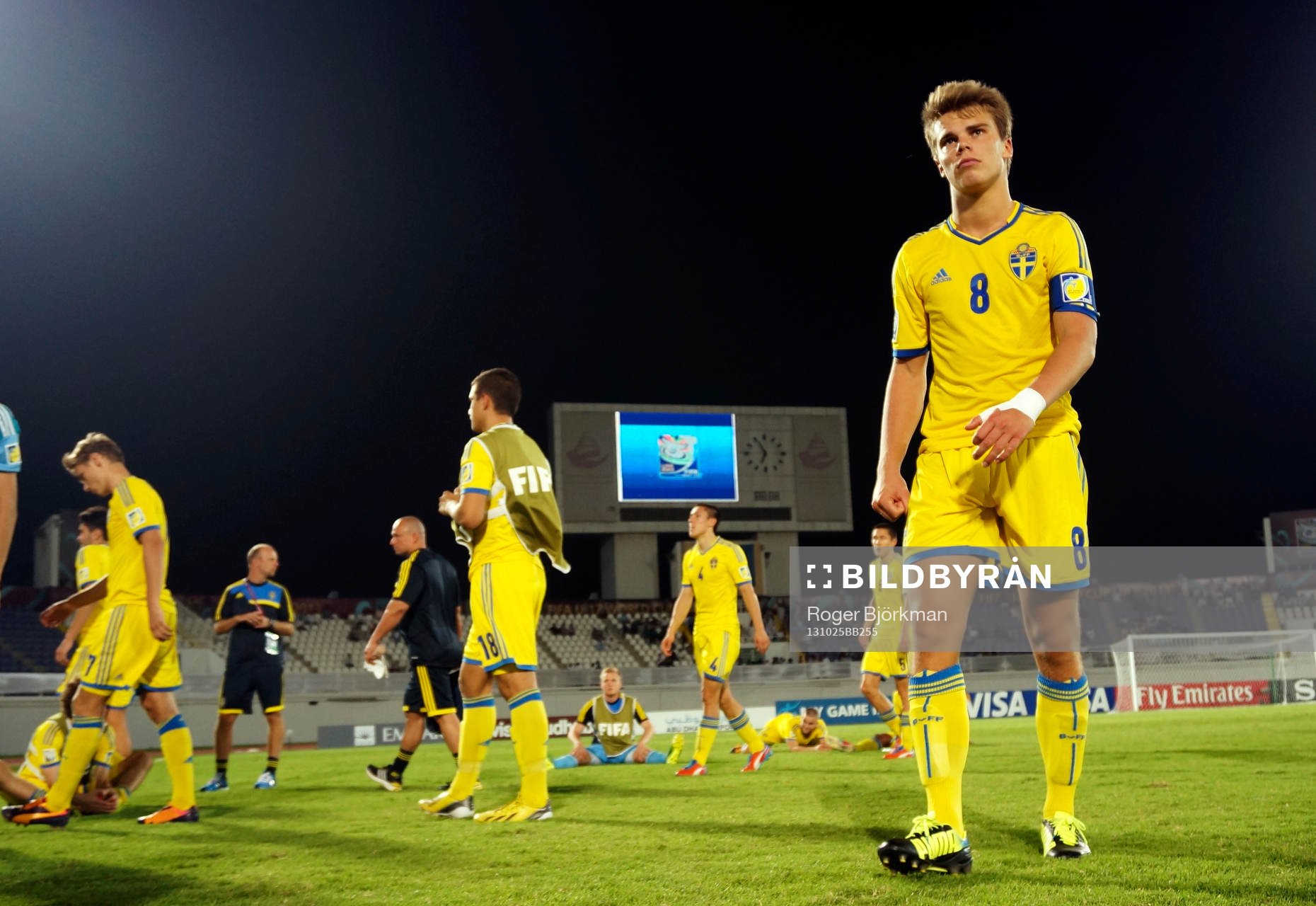 I denna handout-bild från Svenska Fotbollförbundet ses