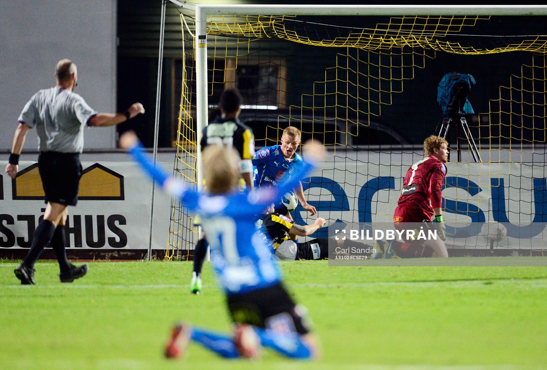 Halmstads GudjÄ≥n Baldvinsson gör 1-2