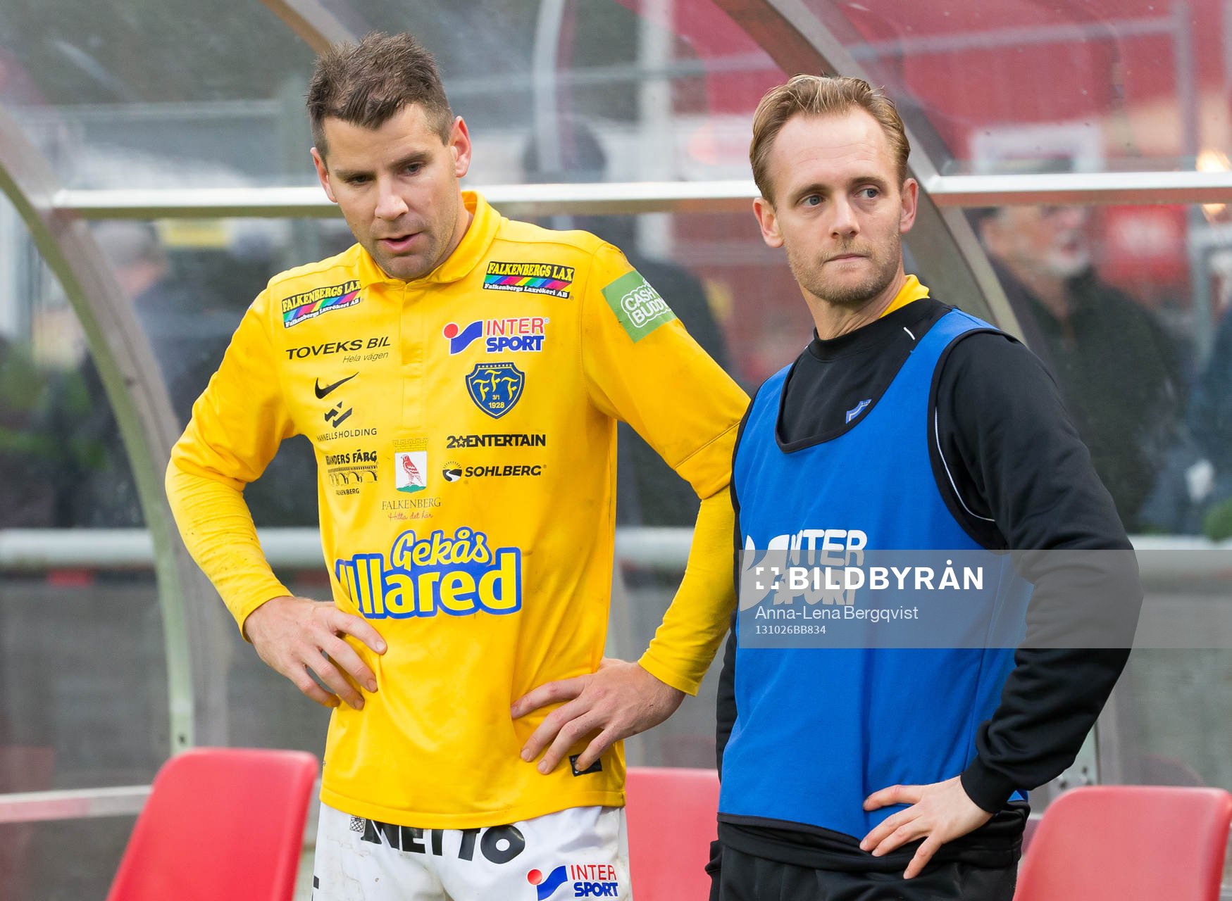 Falkenbergs Stefan Rodevåg (vä) och Emil Jensen (hö)