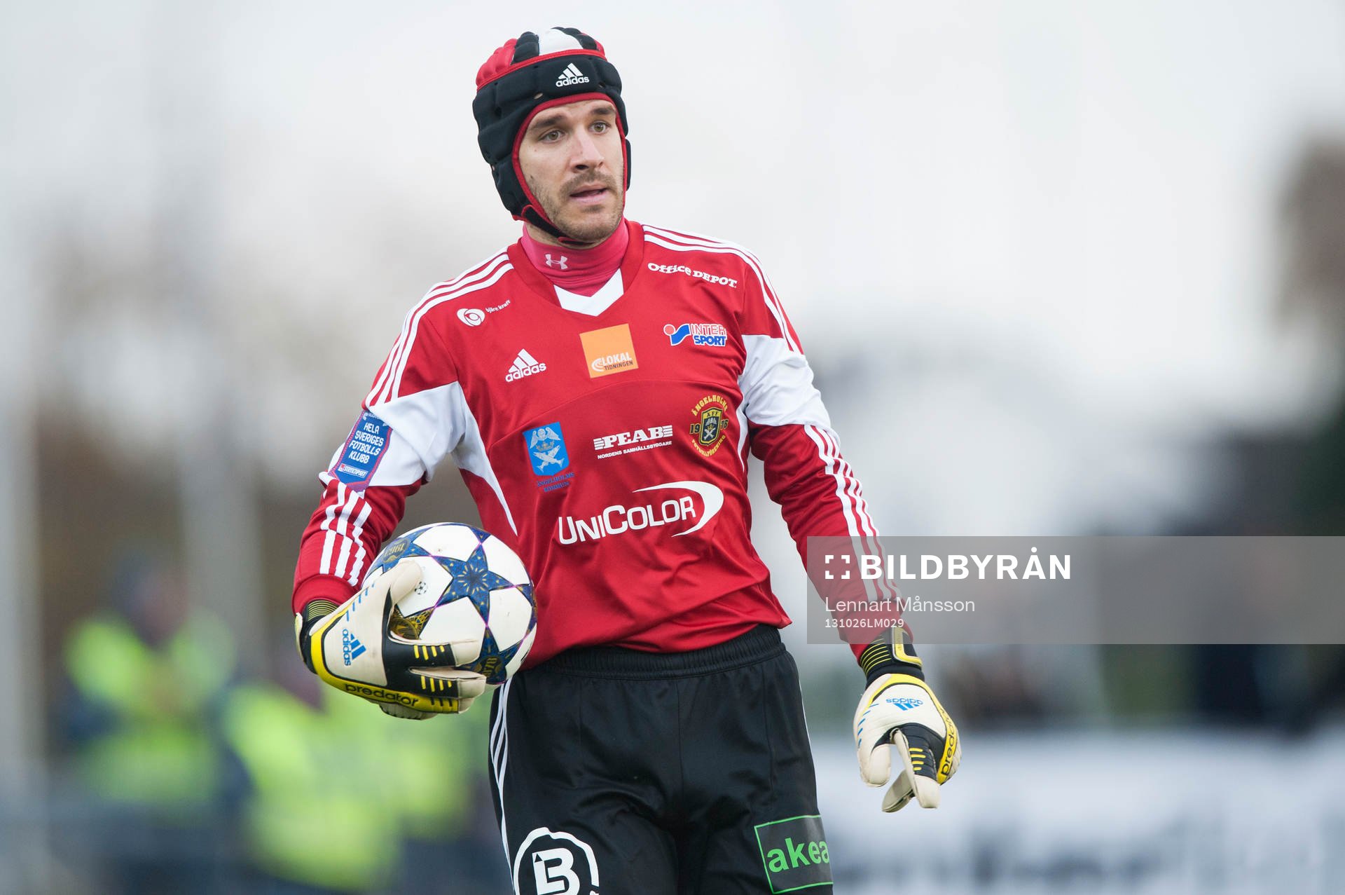 Ängelholms målvakt  Matt Pyzdrowski i matchen i
