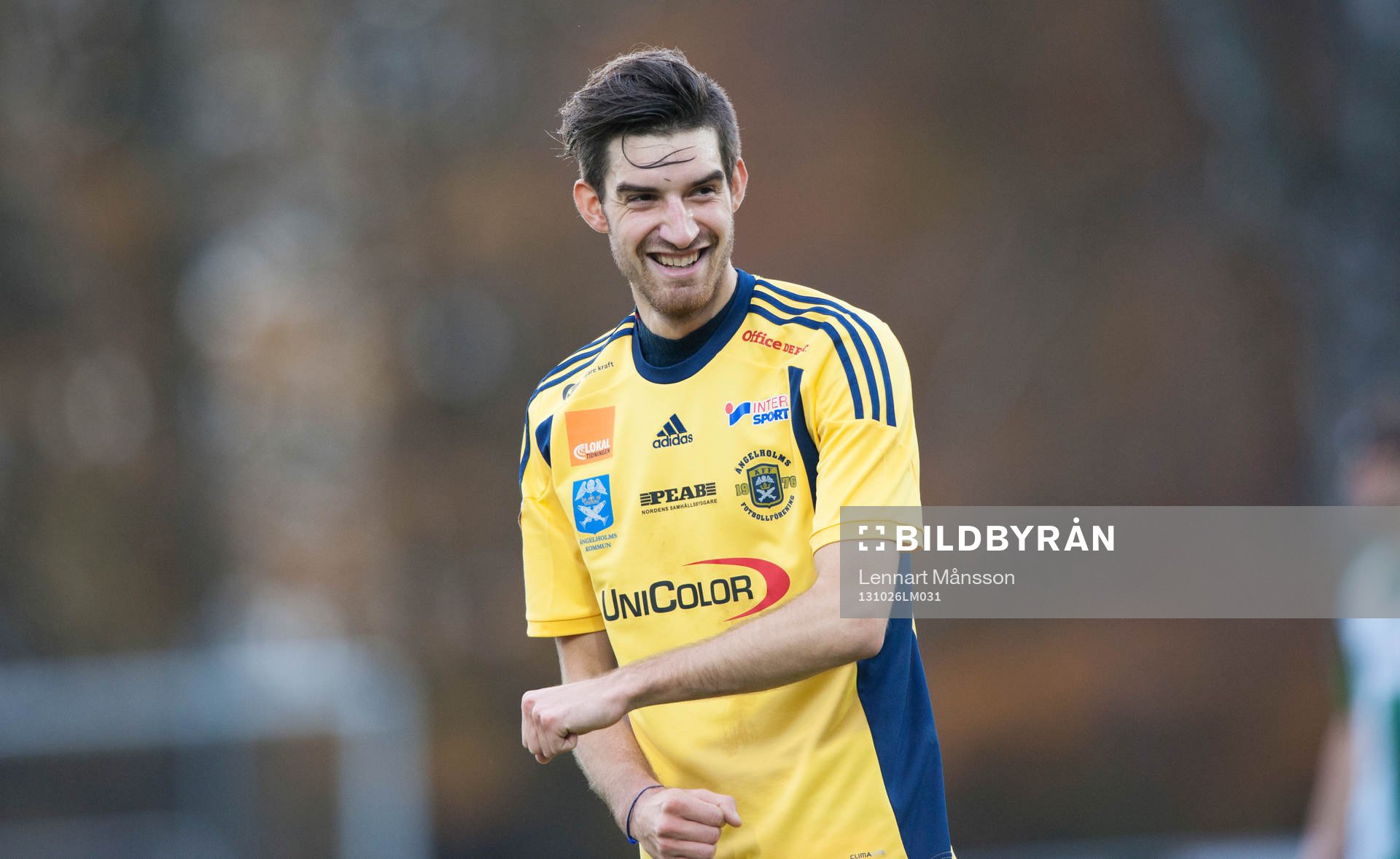 Ängelholms Muamet Asanovski gör 1-0 i matchen i
