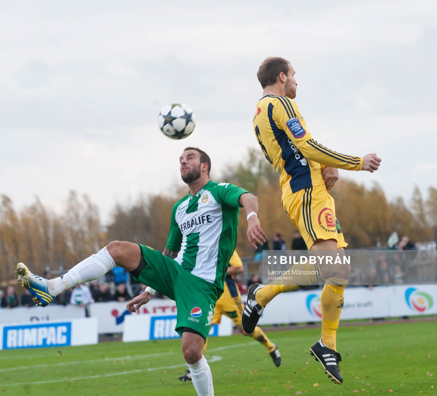 Hammarbys Andreas Haddad och Ängelholms  Mikael Dahlgren i