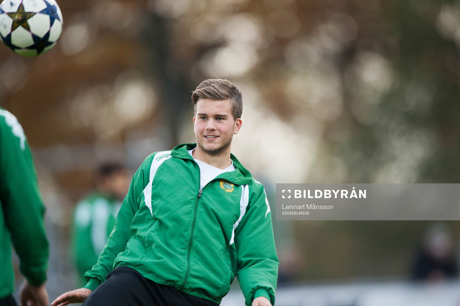 Hammarbys Nicklas Lindqvist  i matchen i Superettan mellan Ängelholm och Hammarby 26 oktober 2013.