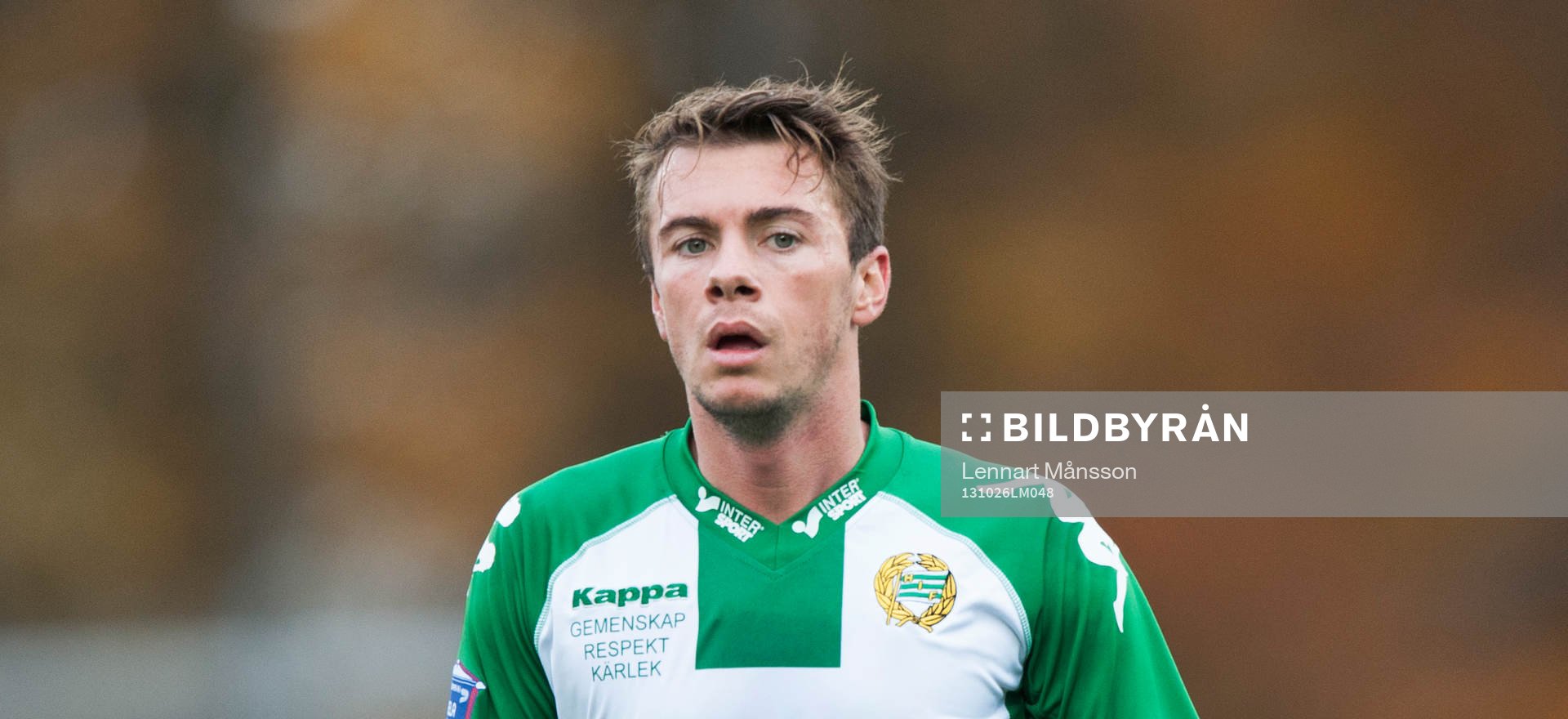 Hammarbys Nikolas Ledgerwood  i matchen i Superettan mellan