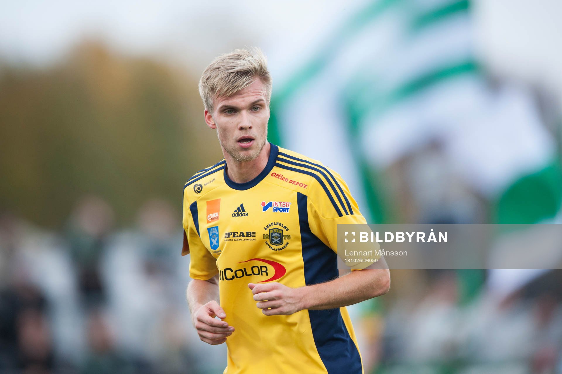 Ängelholms Robin Nilsson i matchen i Superettan mellan