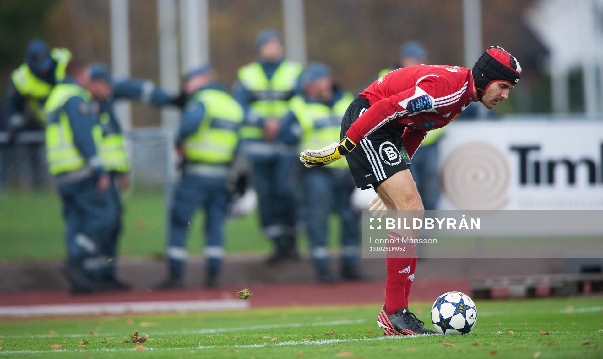 Ängelholms målvakt Matt Pyzdrowski  i matchen i