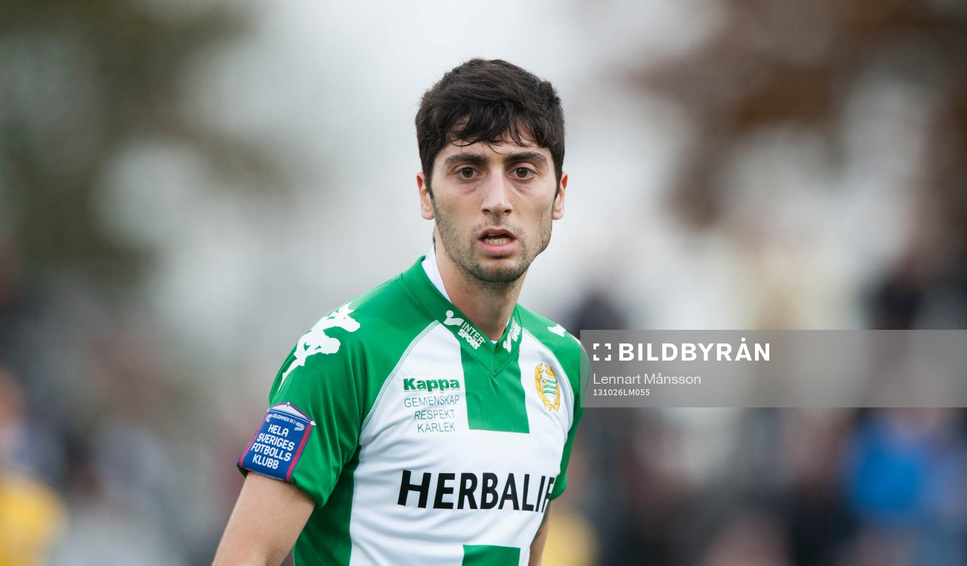 Hammarbys Nahir Besara i matchen i Superettan mellan
