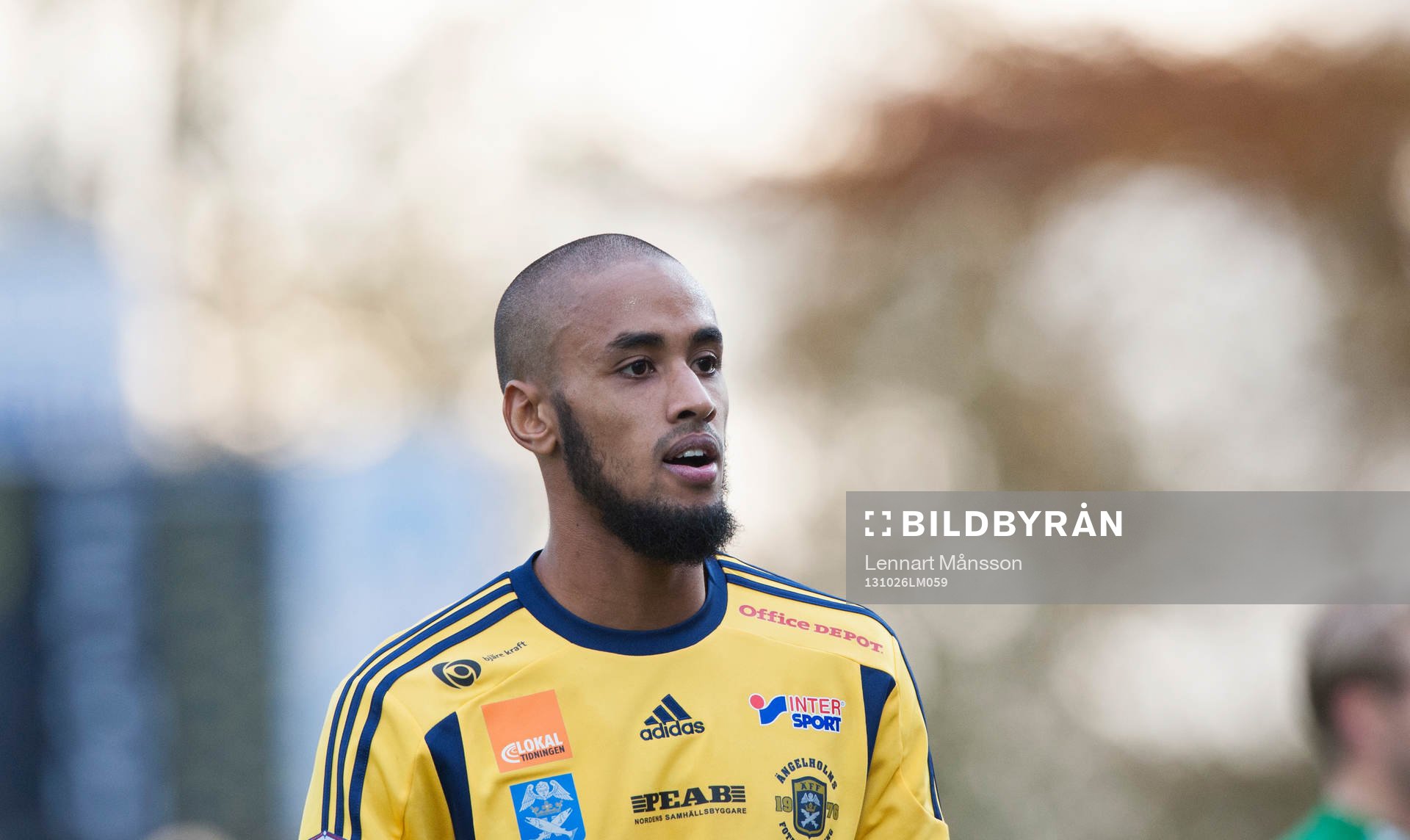 Ängelholms Junes Barny i matchen i Superettan mellan