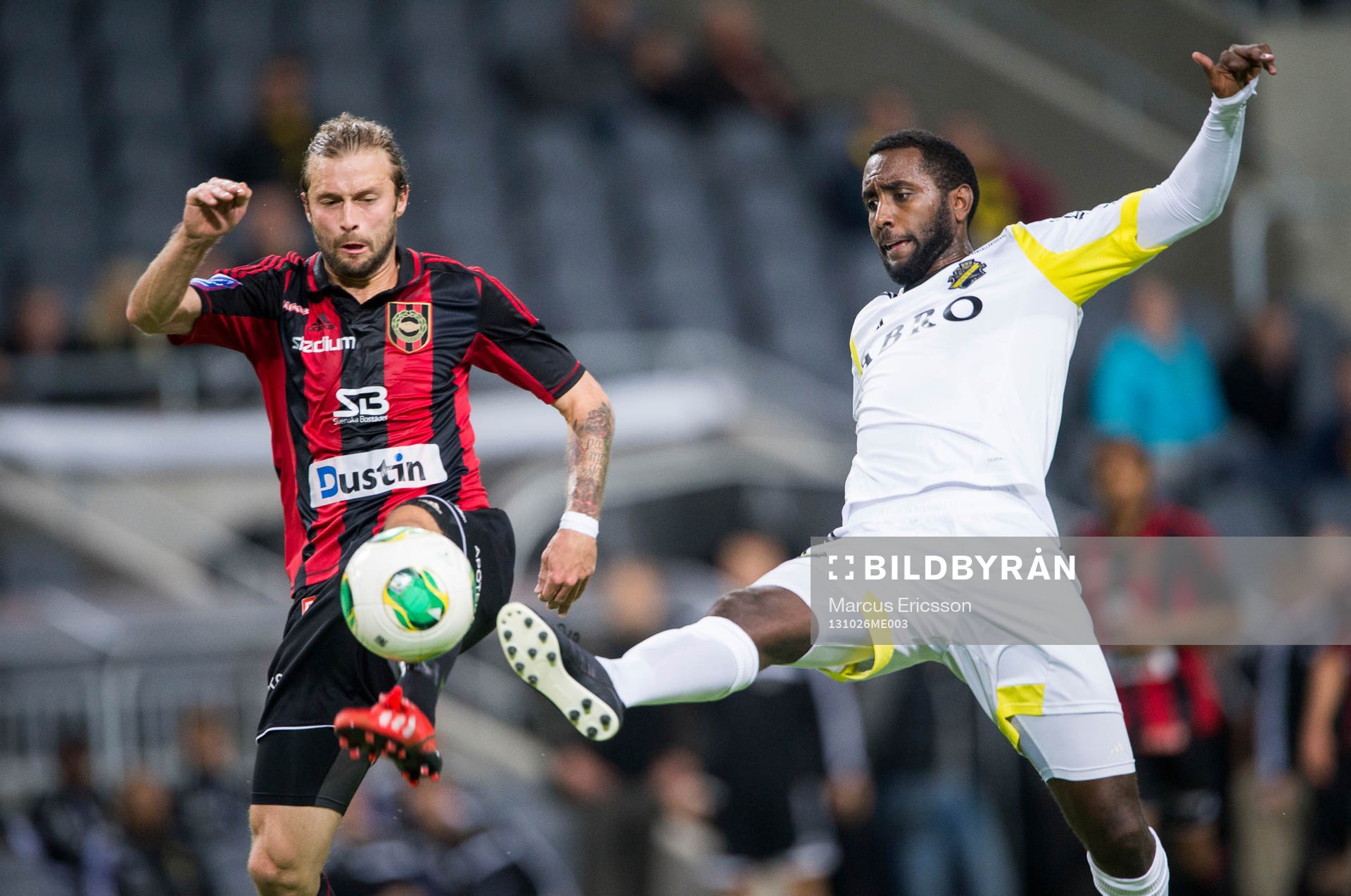 Brommapojkarnas Fredric Jonson och AIKs Henok Goitom