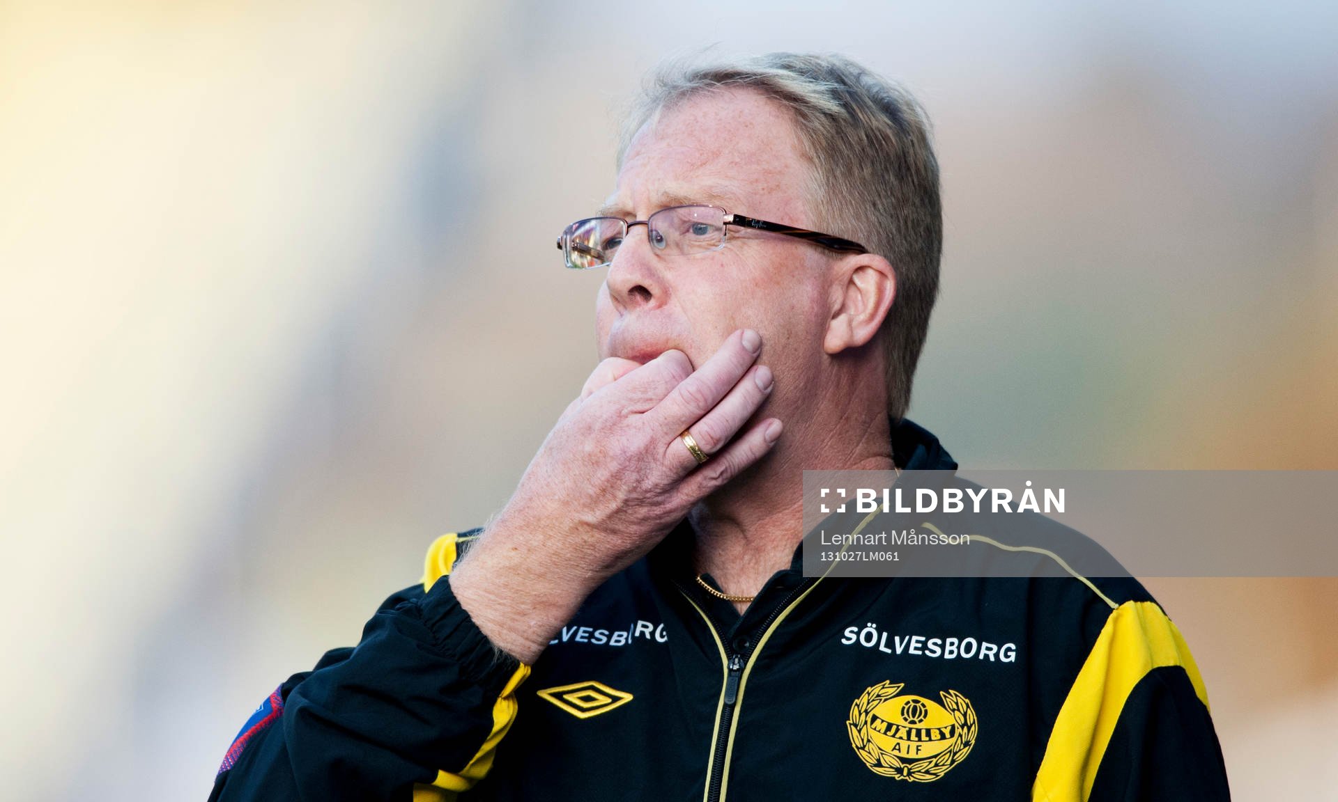 Mjällbys tränare Lars Jacobsson  i