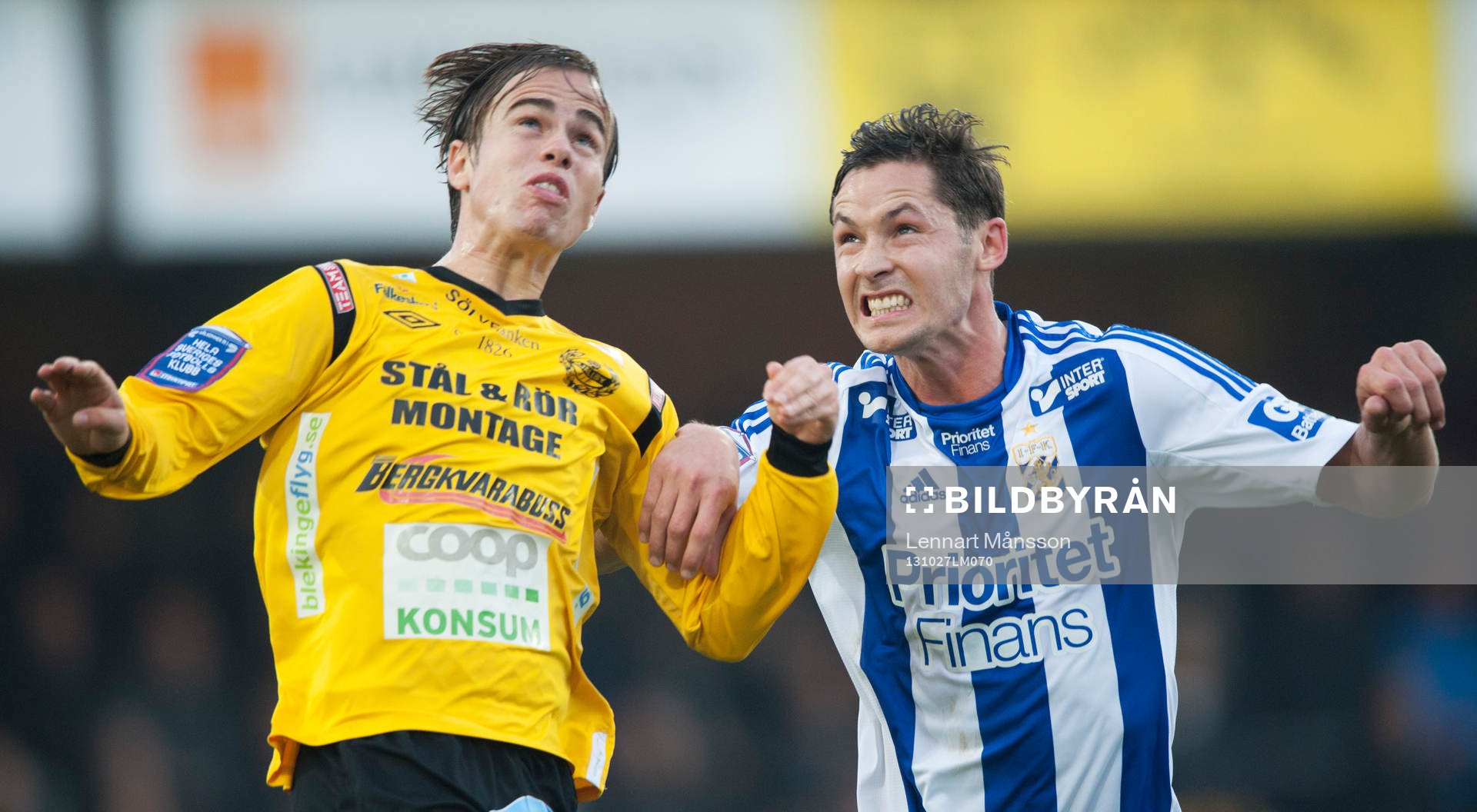 Mjällbys Andreas Blomqvist och Göteborgs Philip Haglund i