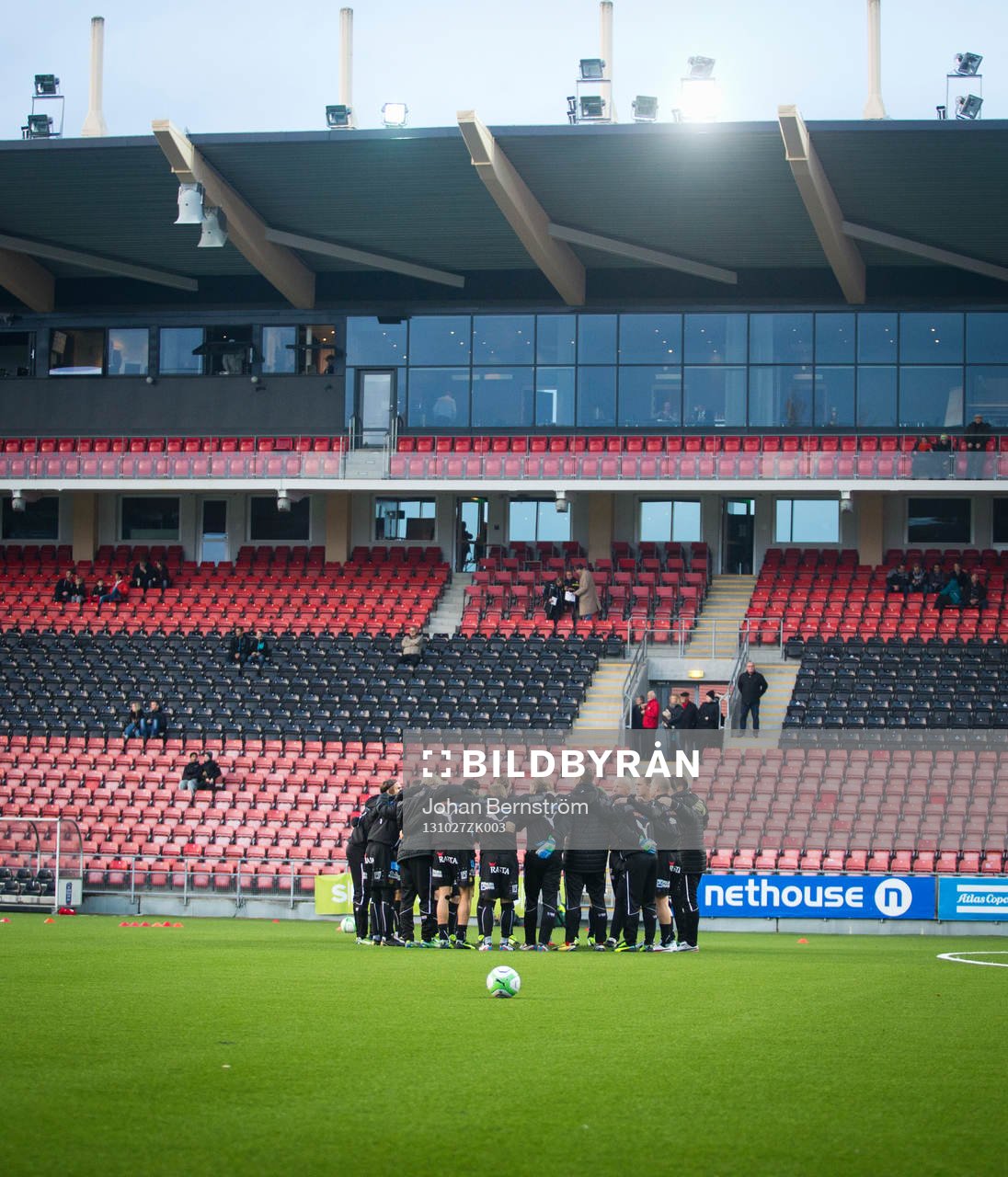 GAIS innan matchen i Superettan mellan Örebro och GAIS