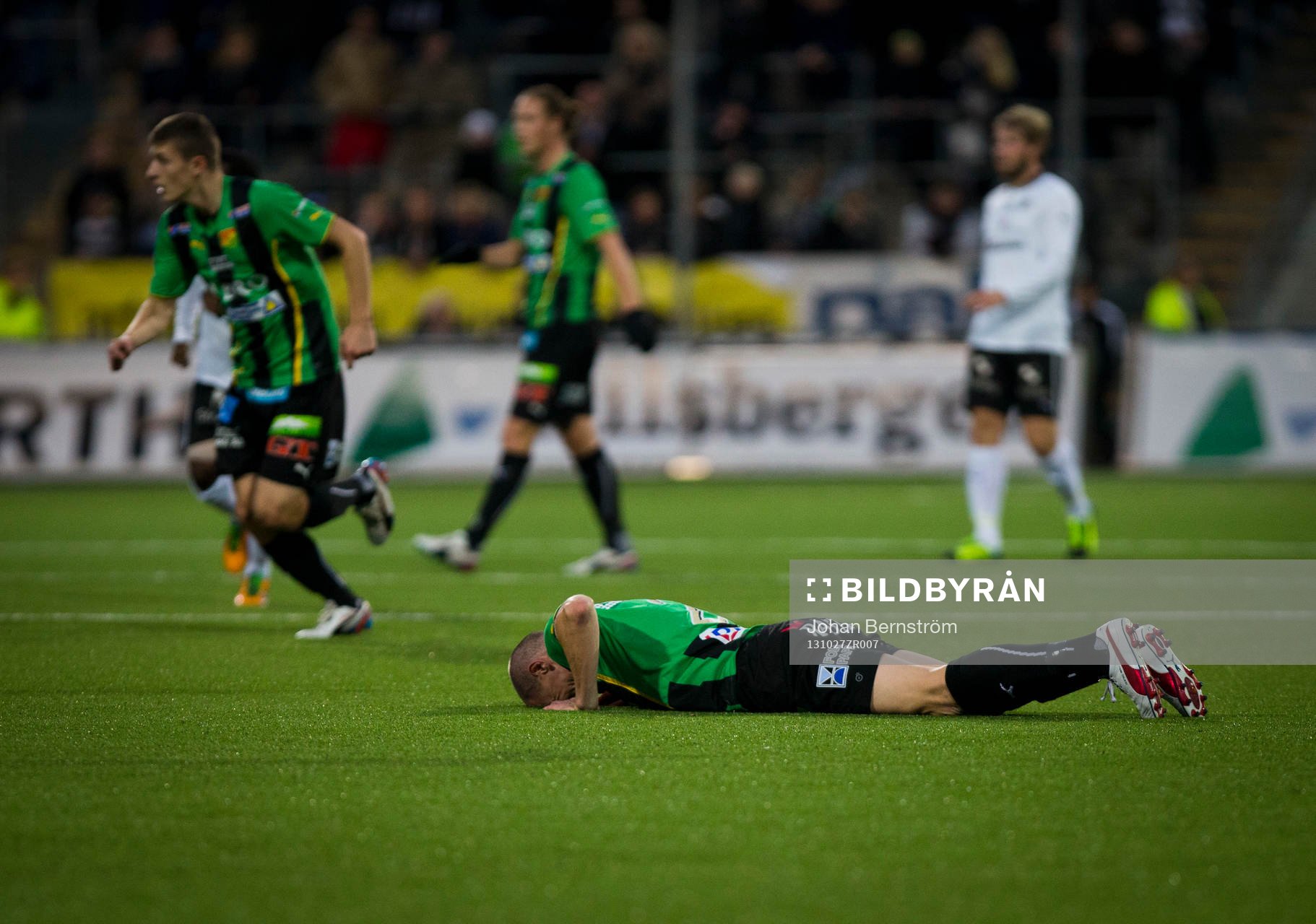 GAIS Björn Andersson deppar i matchen i Superettan mellan