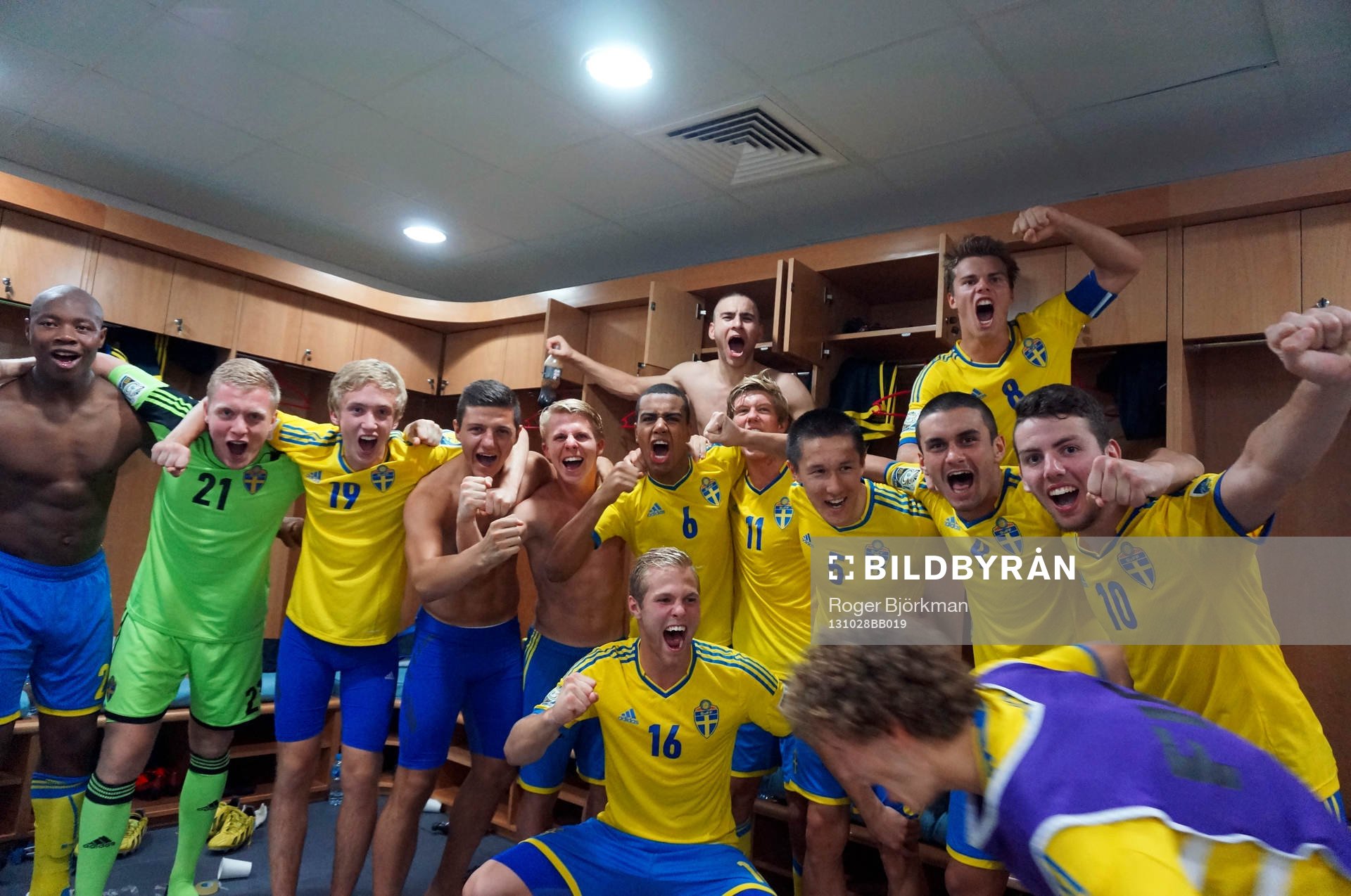 I denna handout-bild från Svenska Fotbollförbundet ses