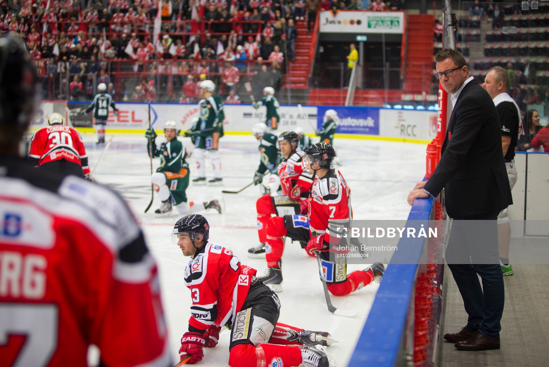Örebros tränare Patrik Ross innan SHL mellan Örebro och