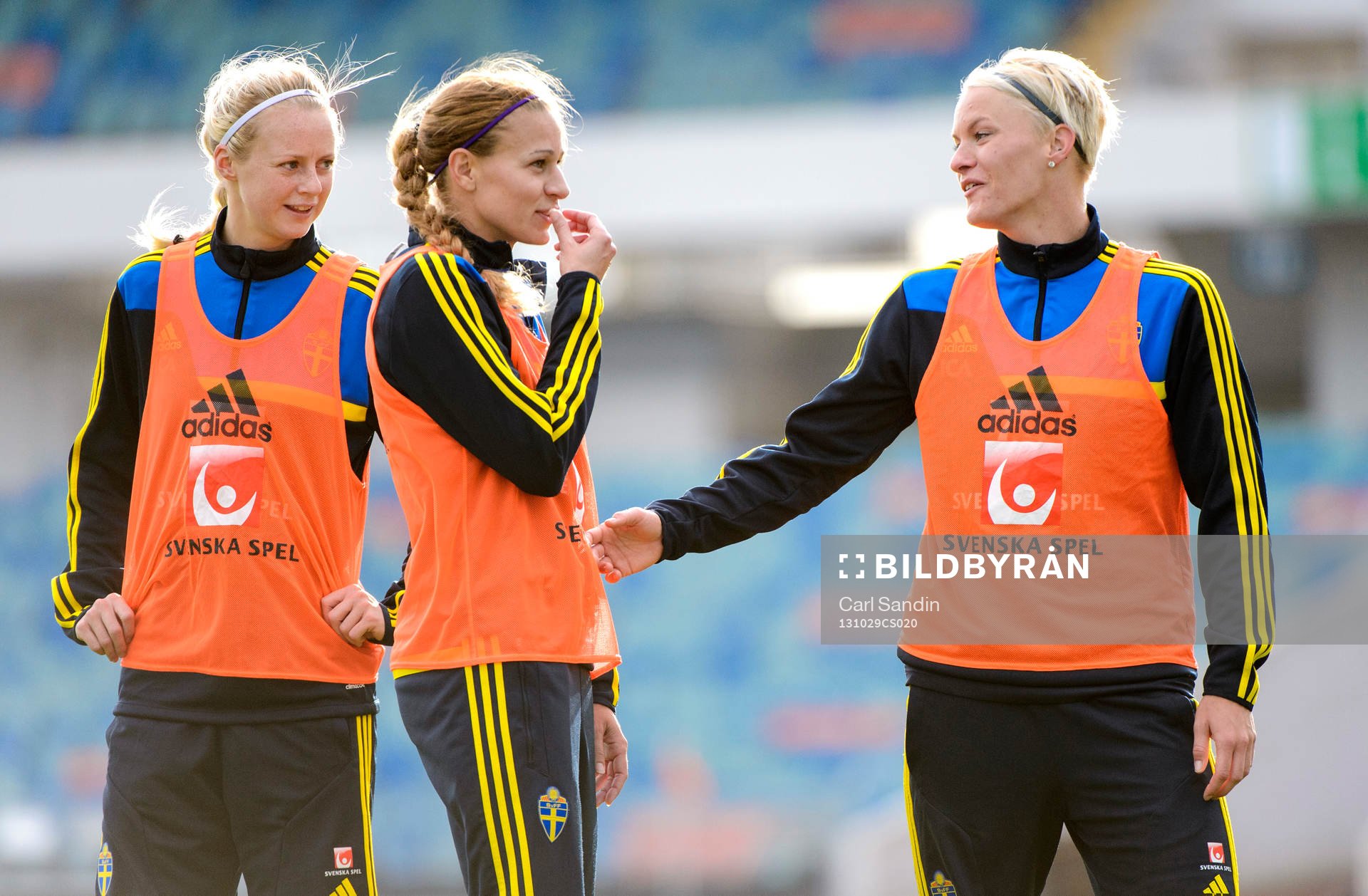 Sveriges Amanda Ilestedt, Charlotte Rohlin och Nilla Fischer
