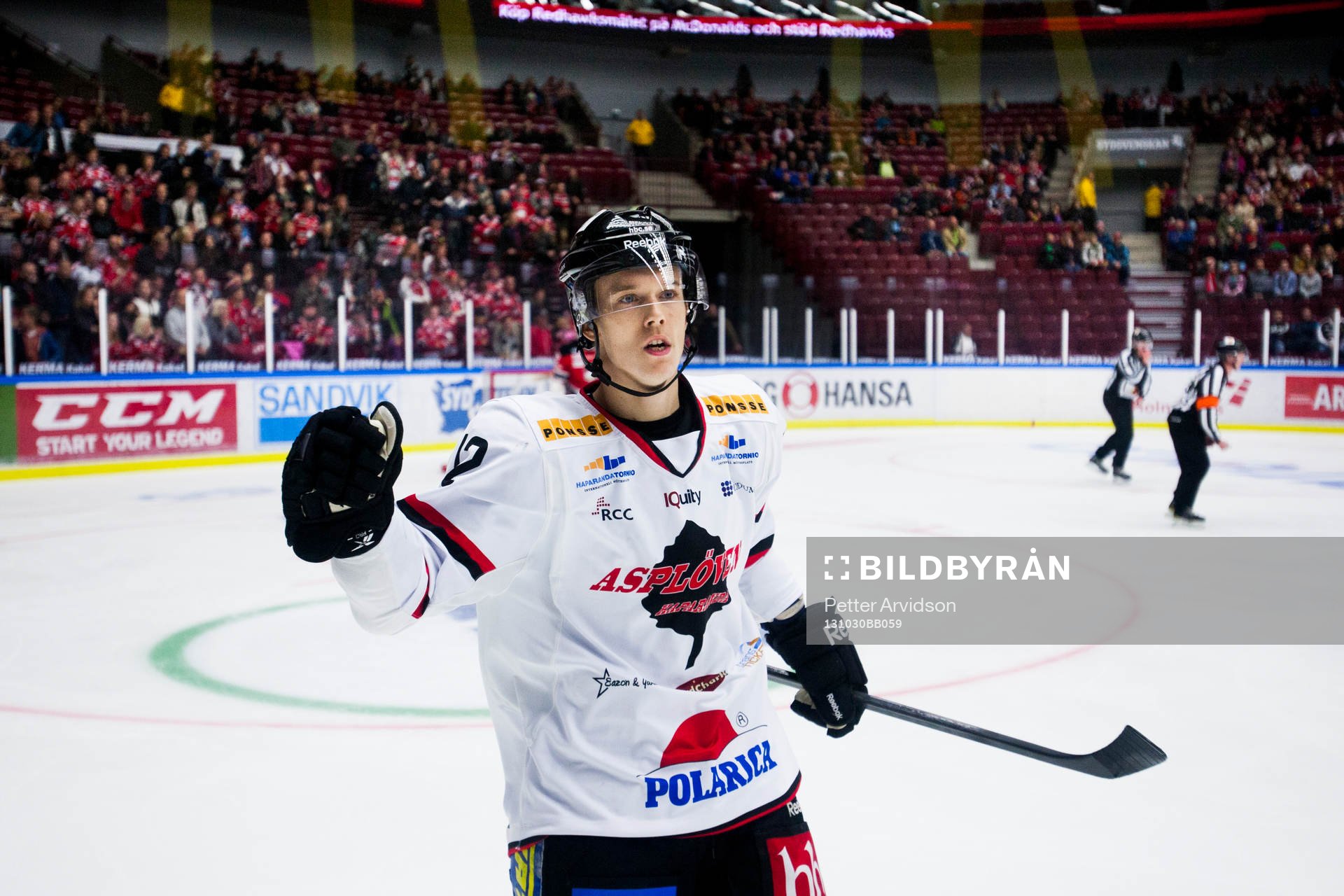 Asplövens Emil Bejmo jublar