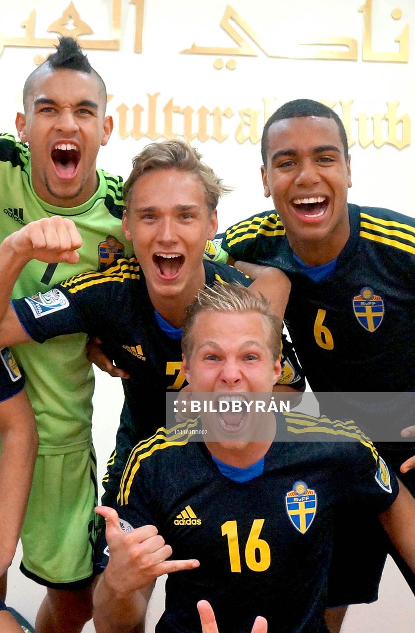 I denna handoutbild från Svenska Fotbollsförbundet syns