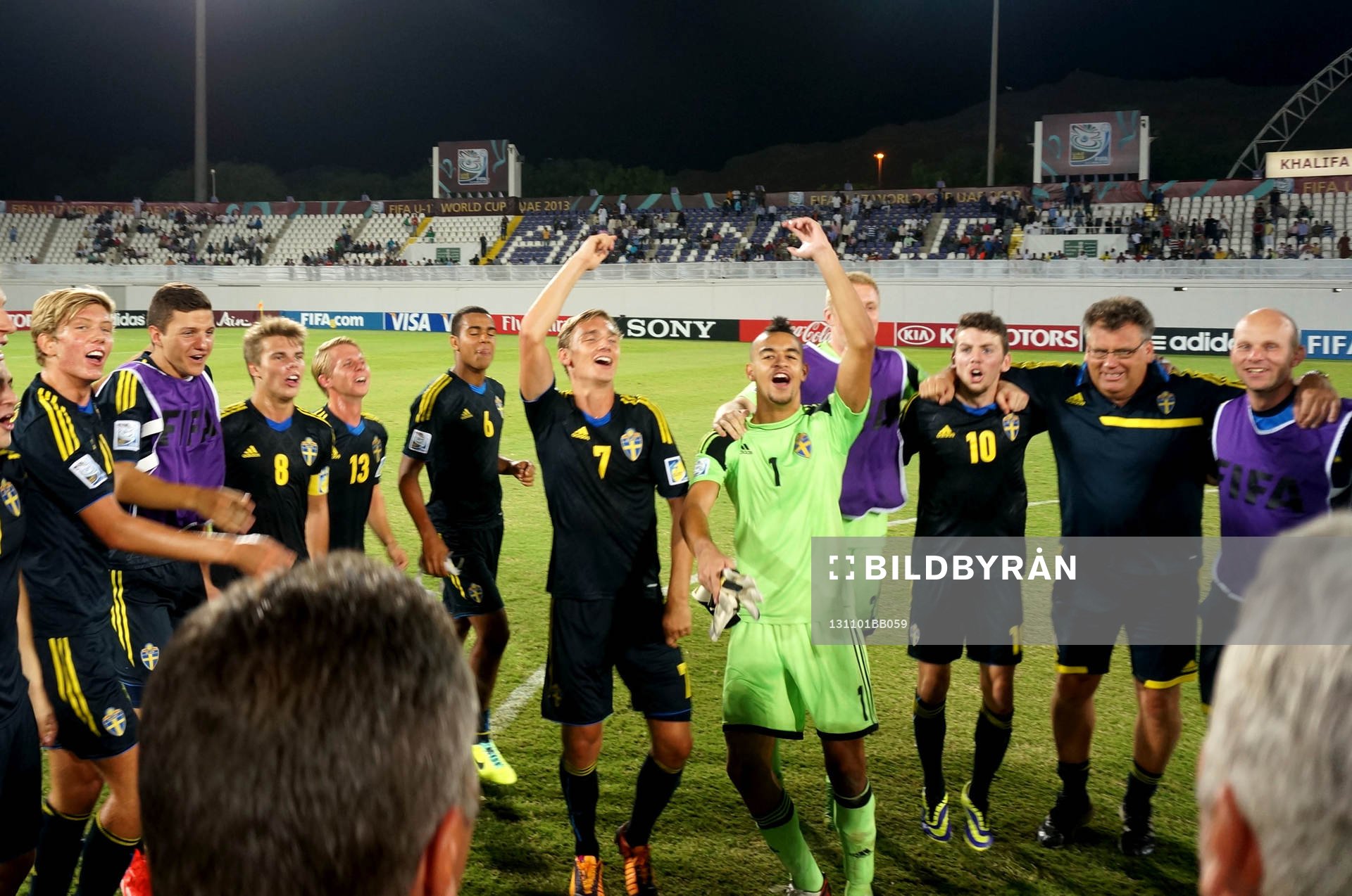 I denna handoutbild från Svenska Fotbollsförbundet syns