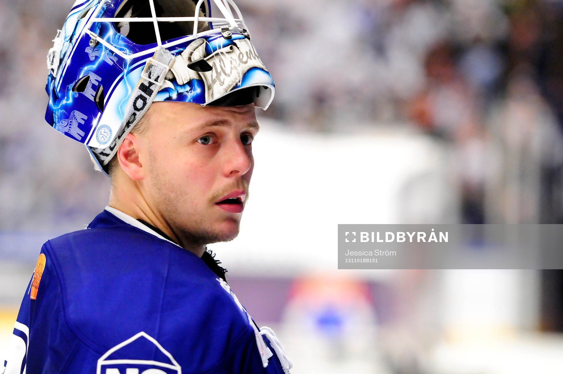 Leksands målvakt Oscar Alsenfelt i matchen mellan Leksand
