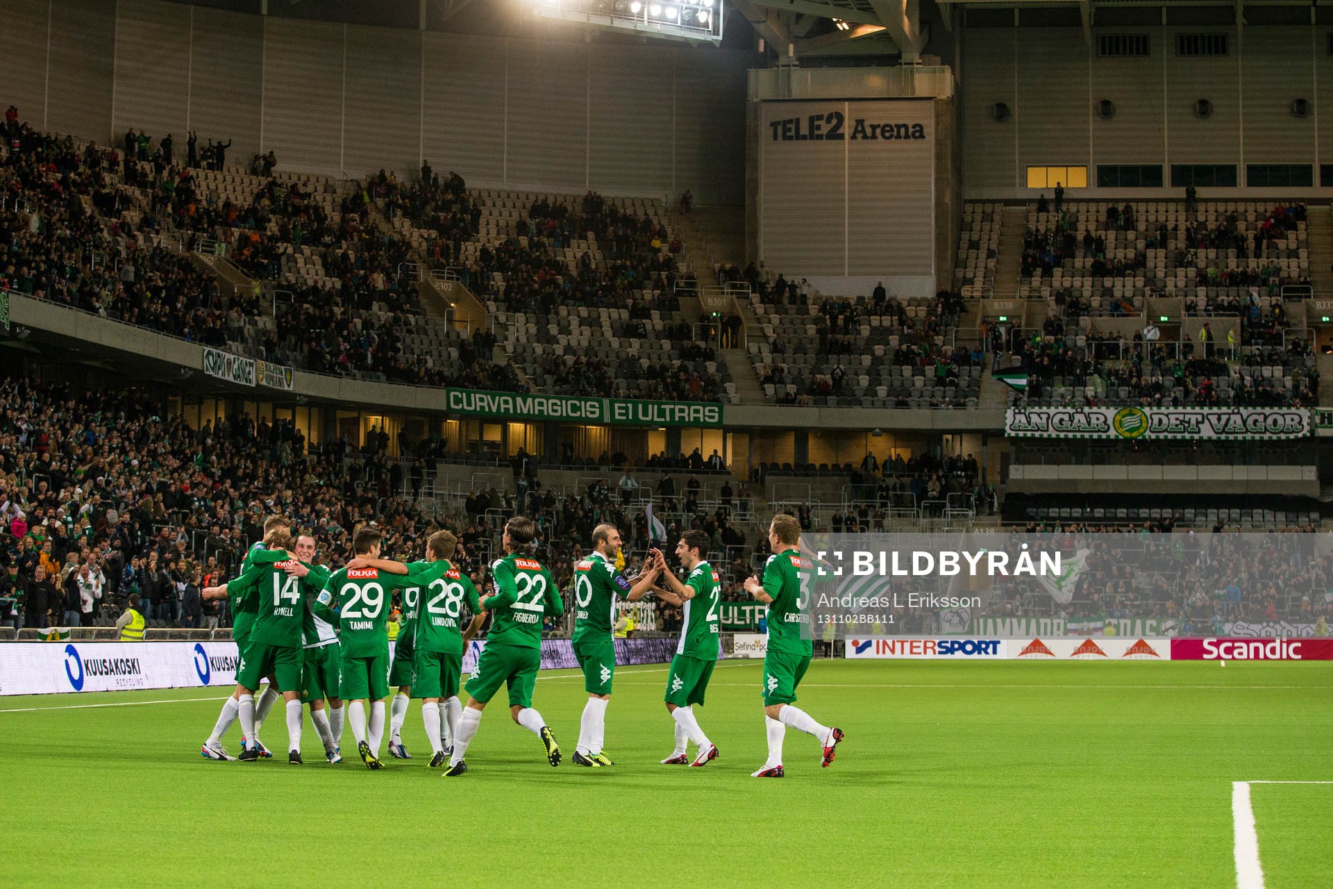 Hammarbys Mikael Rynell jublar