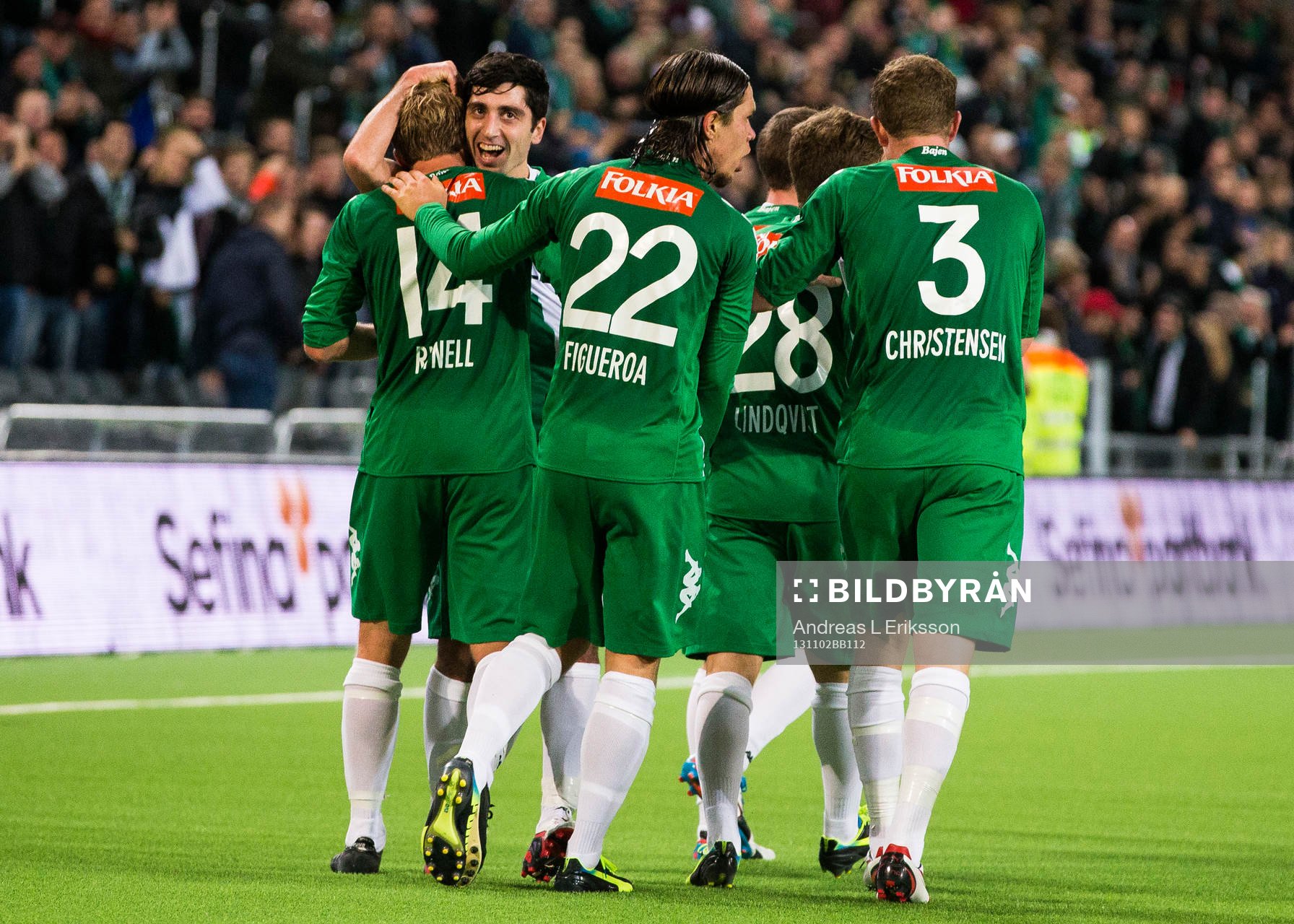 Hammarbys Mikael Rynell jublar