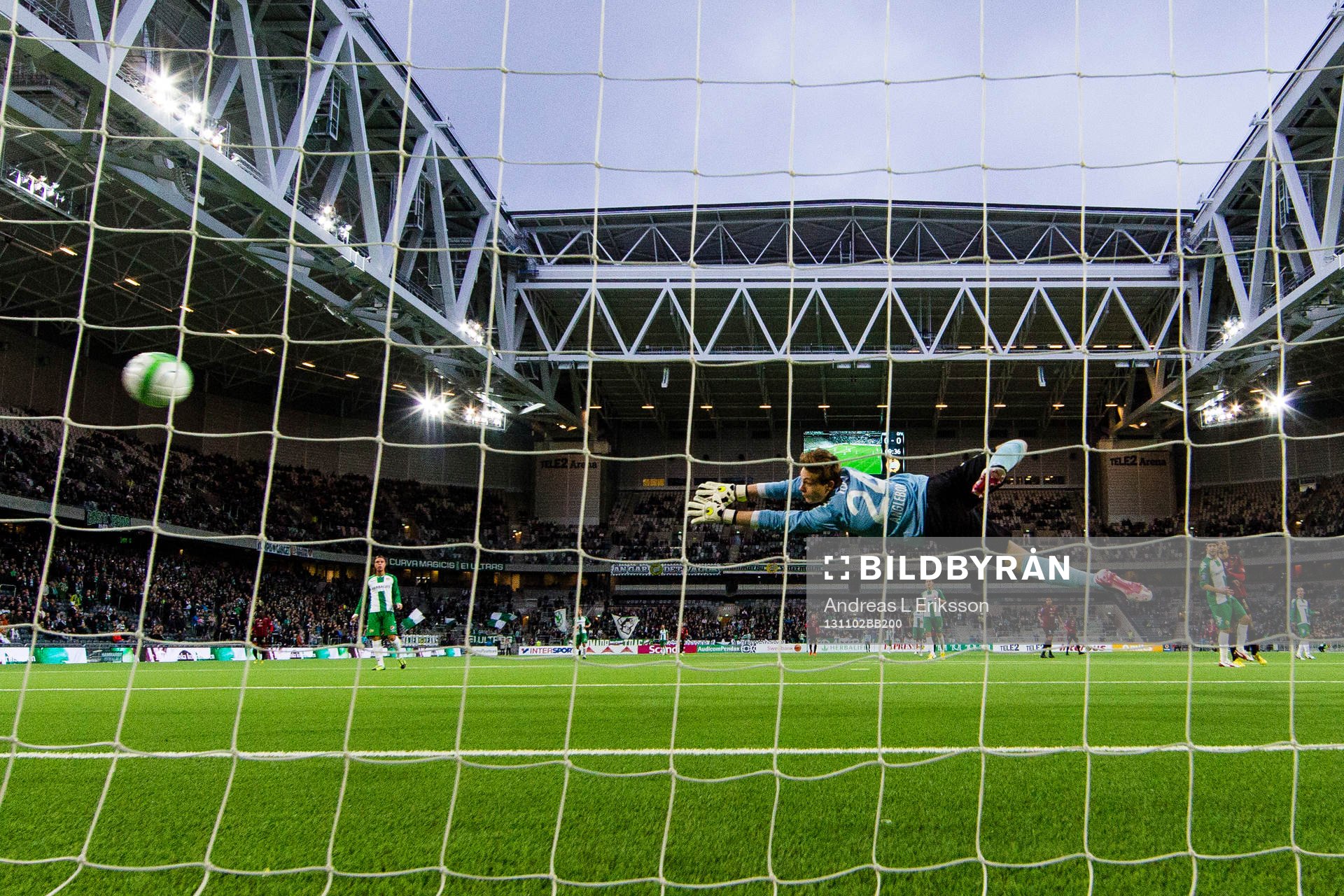 Hammarbys målvakt Kevin Angleborn