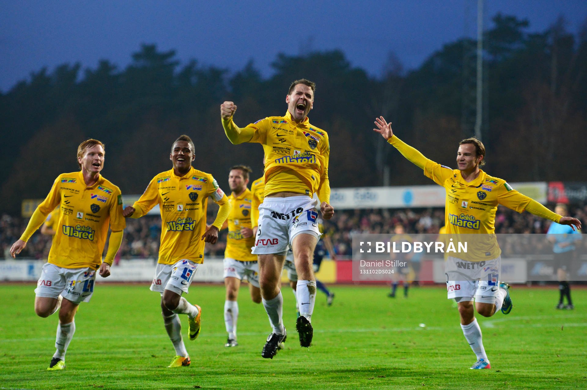 Falkenbergs Stefan Rodevåg jublar