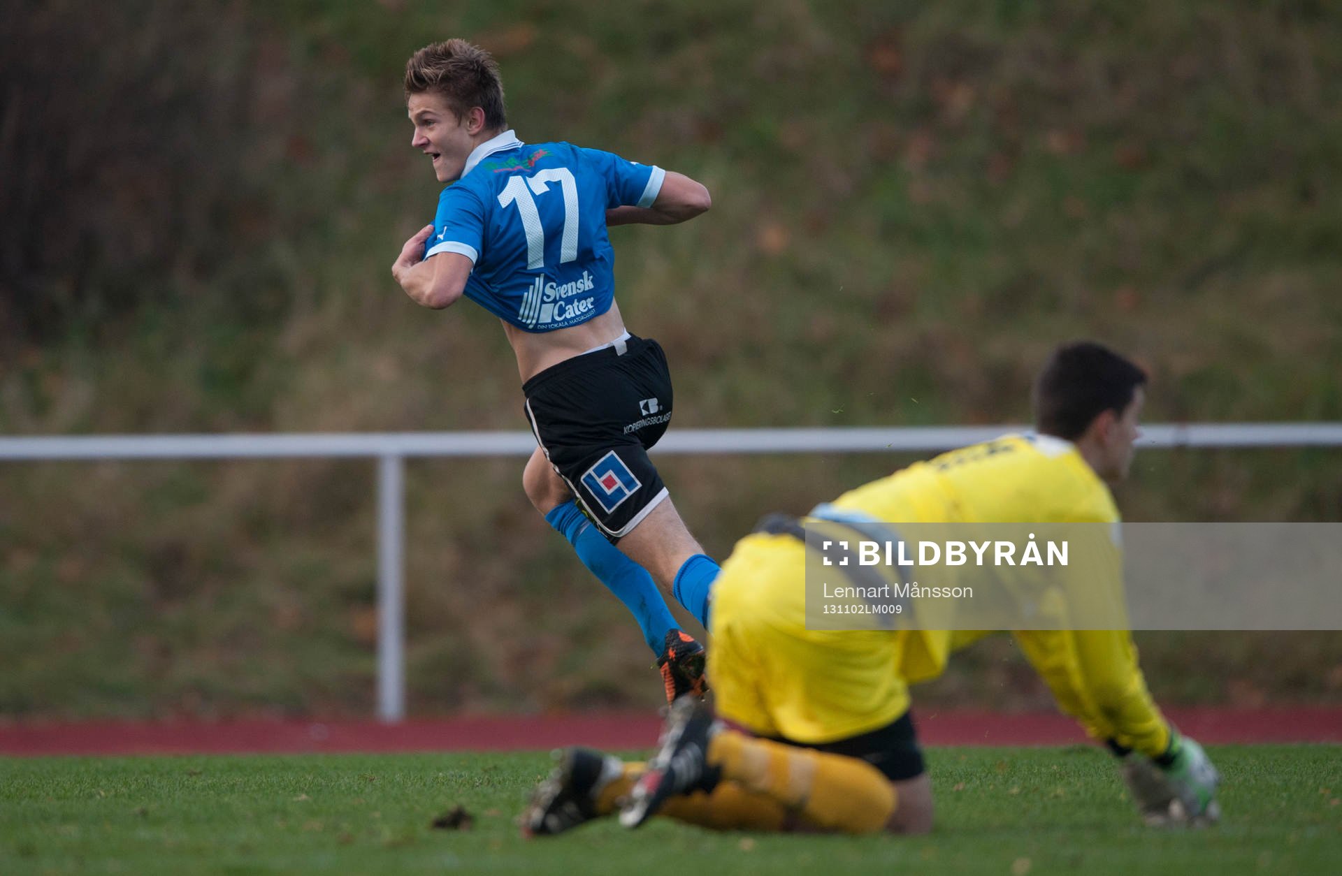 Halmstads Jacob Ling-Vannerus har gjort 2-1  i SM-finalen