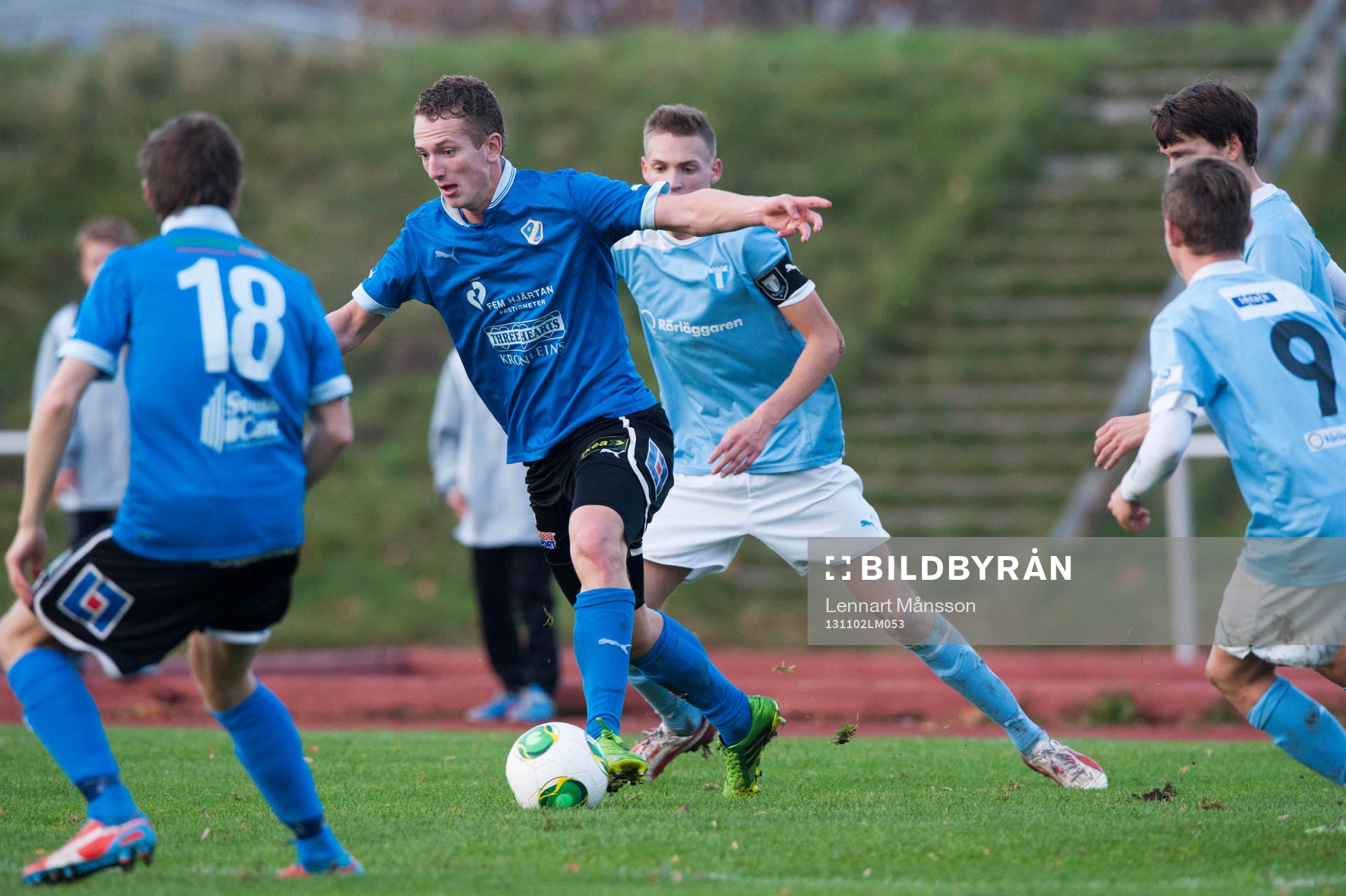Närkamp i SM-finalen för 17-åringar mellan Halmstad och
